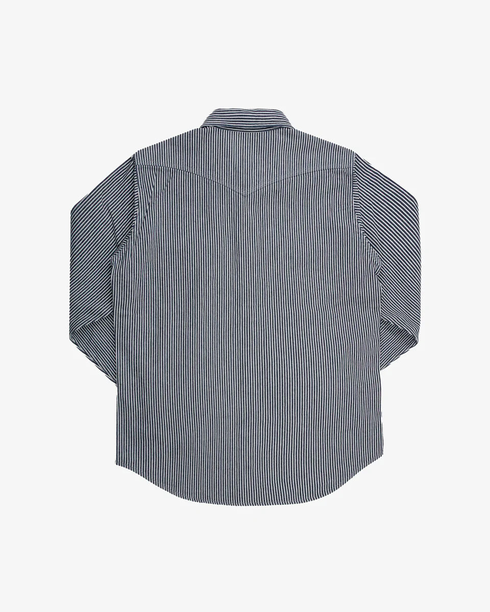 HICKORY STRIPE CPO SHIRT 12oz - Indigo