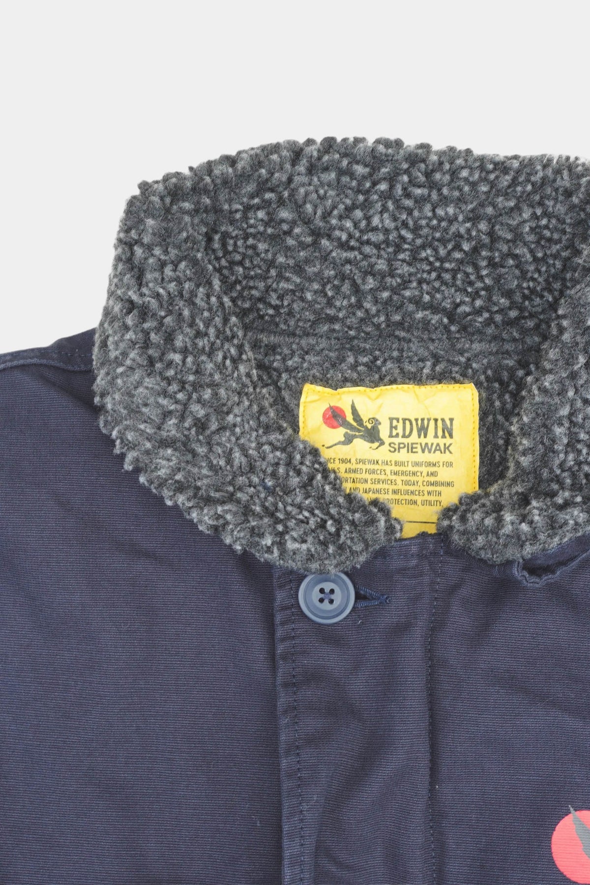 DECK JACKET X SPIEWAK - Navy stone washed