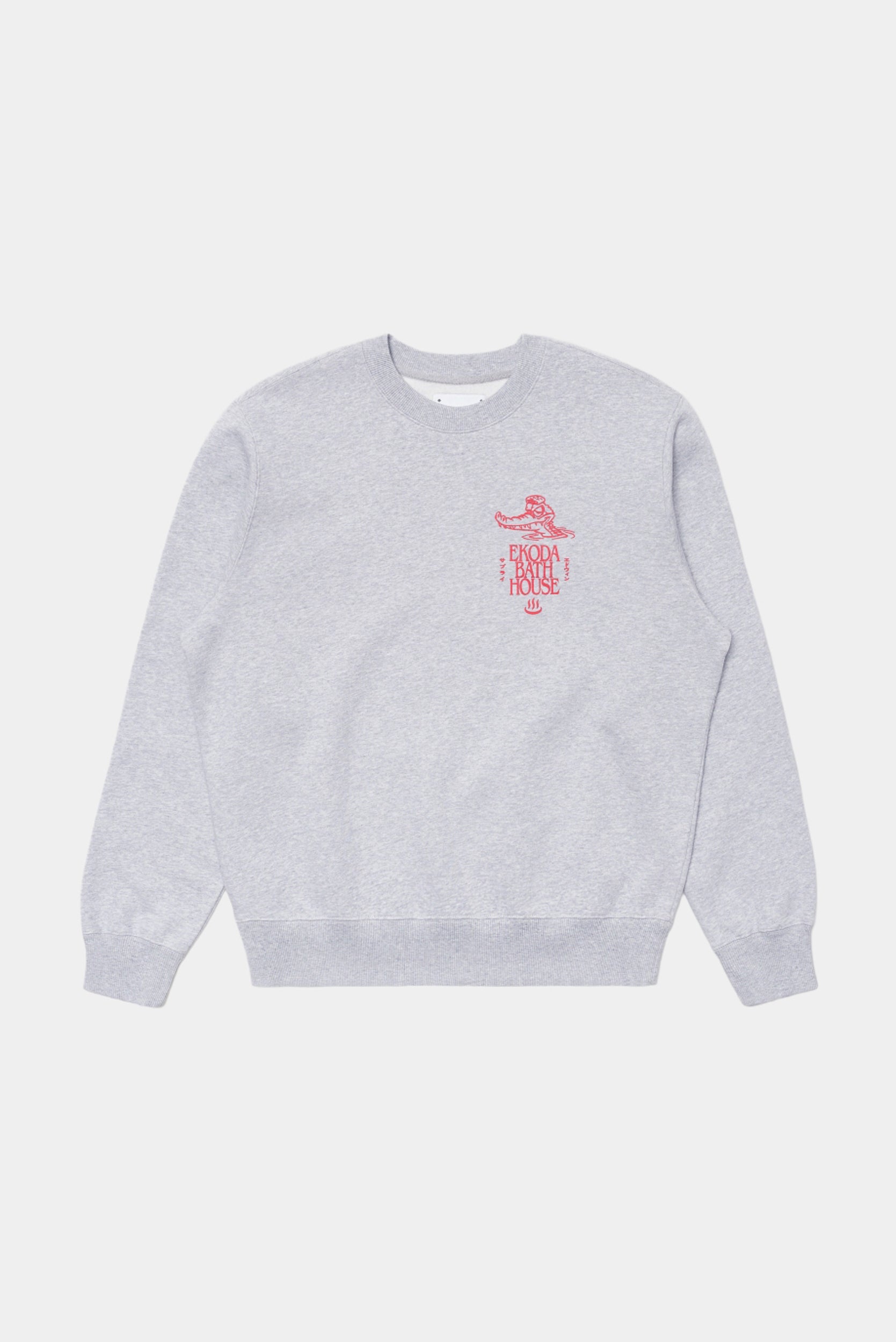 EKODA BATH HOUSE SWEAT - Grey Marl