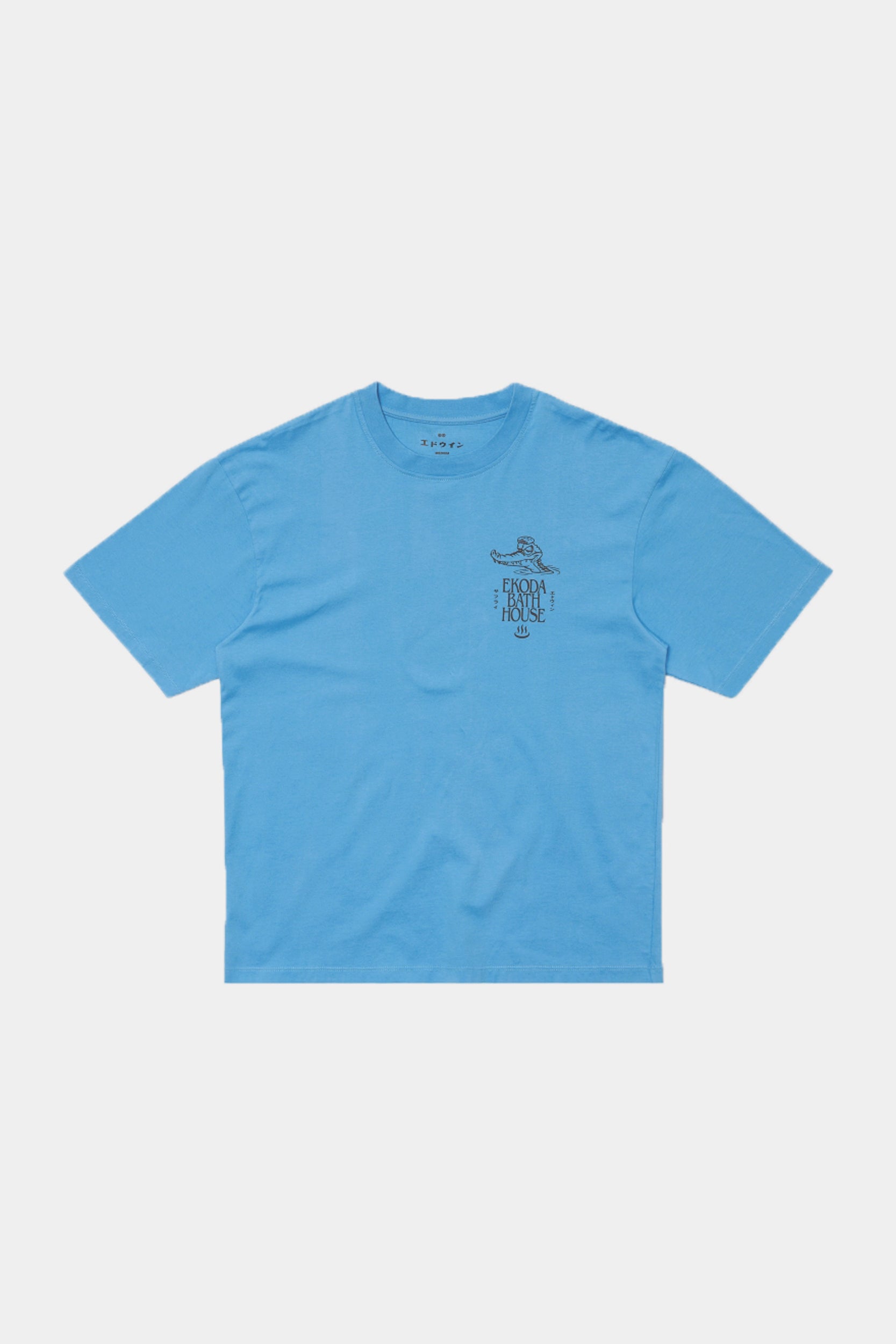 EKODA BATH HOUSE TEE - Azure Blue