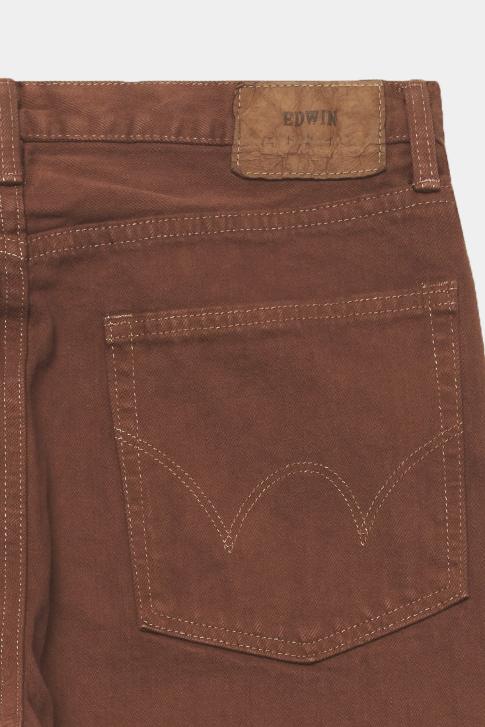 LOOSE FIT - Natural brown overdyed