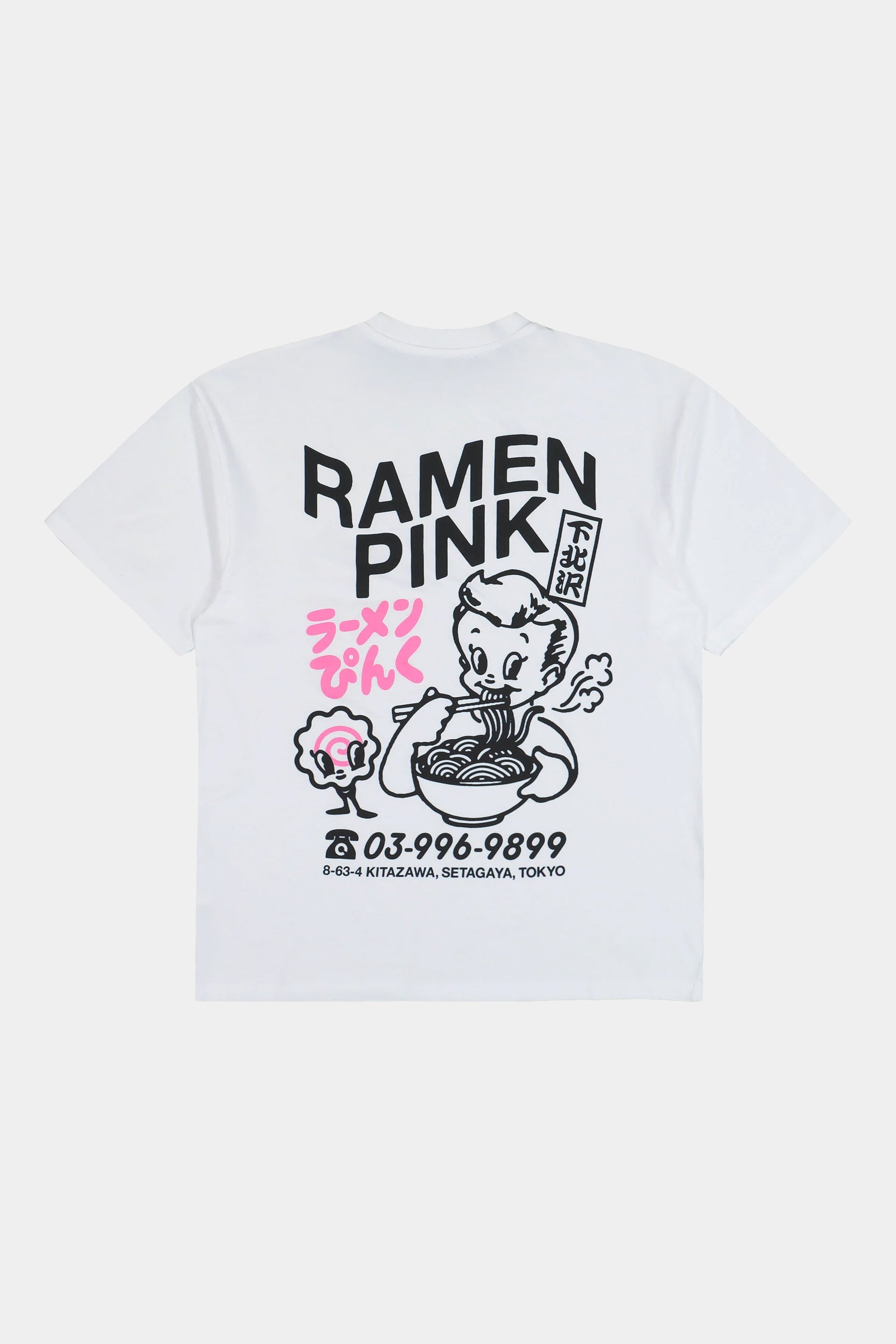 RAMEN PINK TS - White