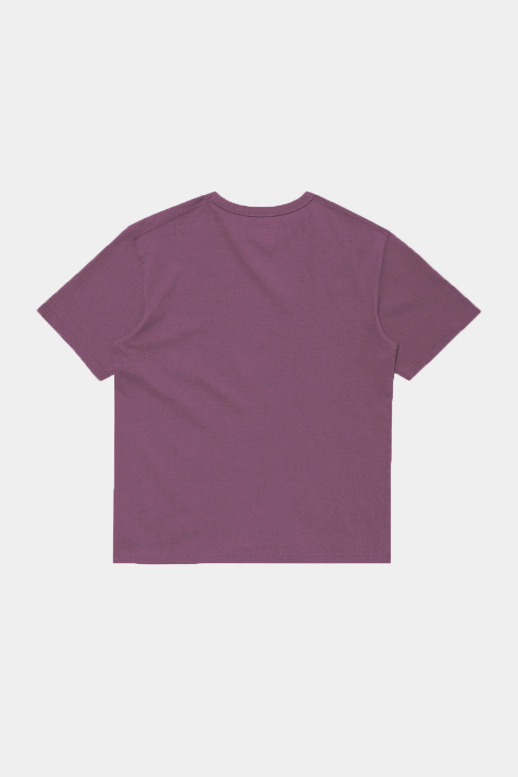 REGULAR BASIC TEE - Grape Nectar Garment Washed