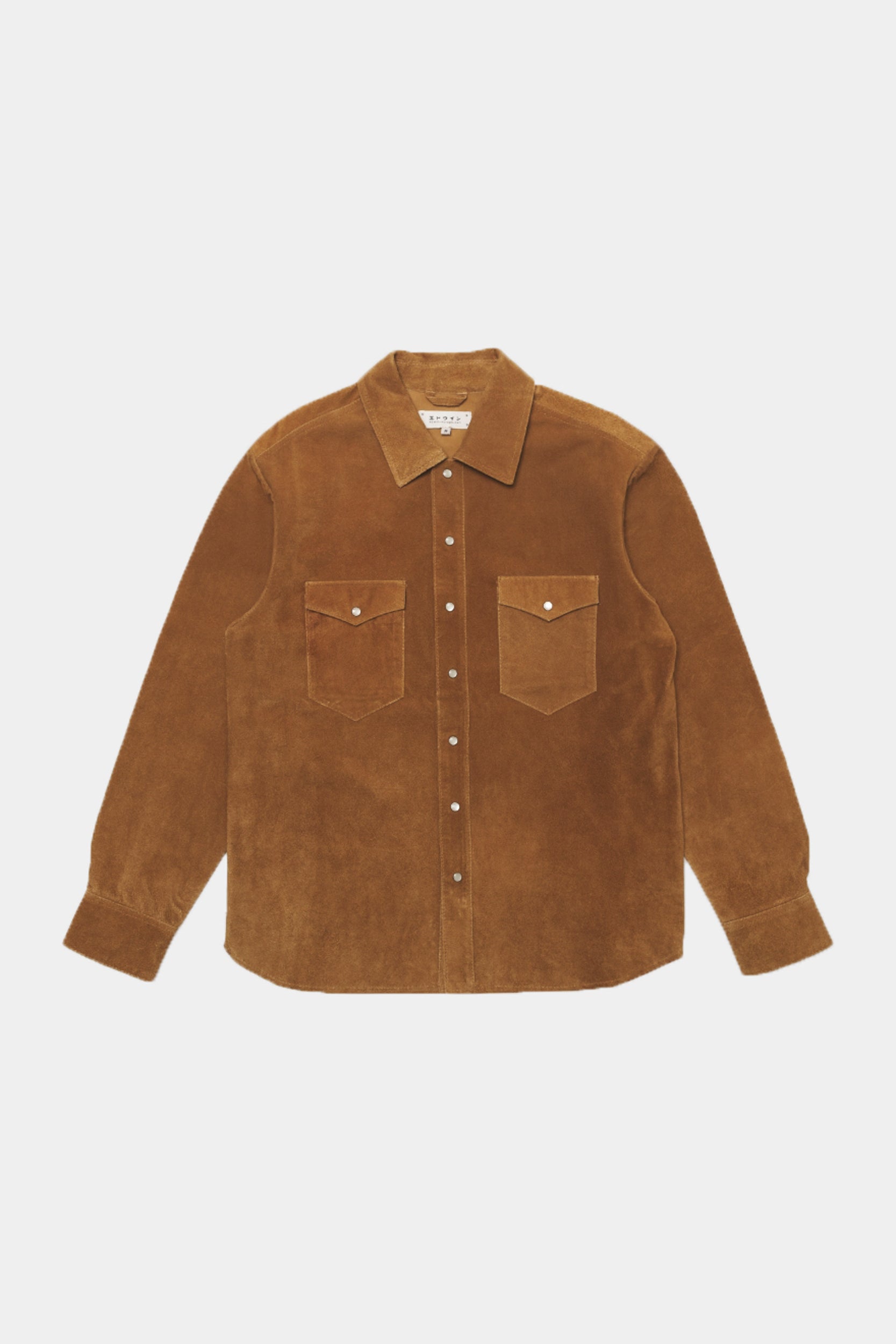 WESTERN SUEDE SHIRT LS - Brown