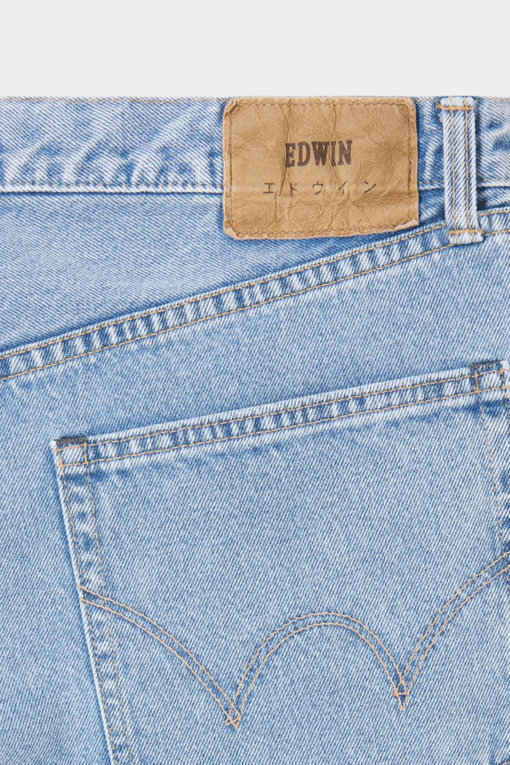 WIDE PANT - Blue light used kaihara