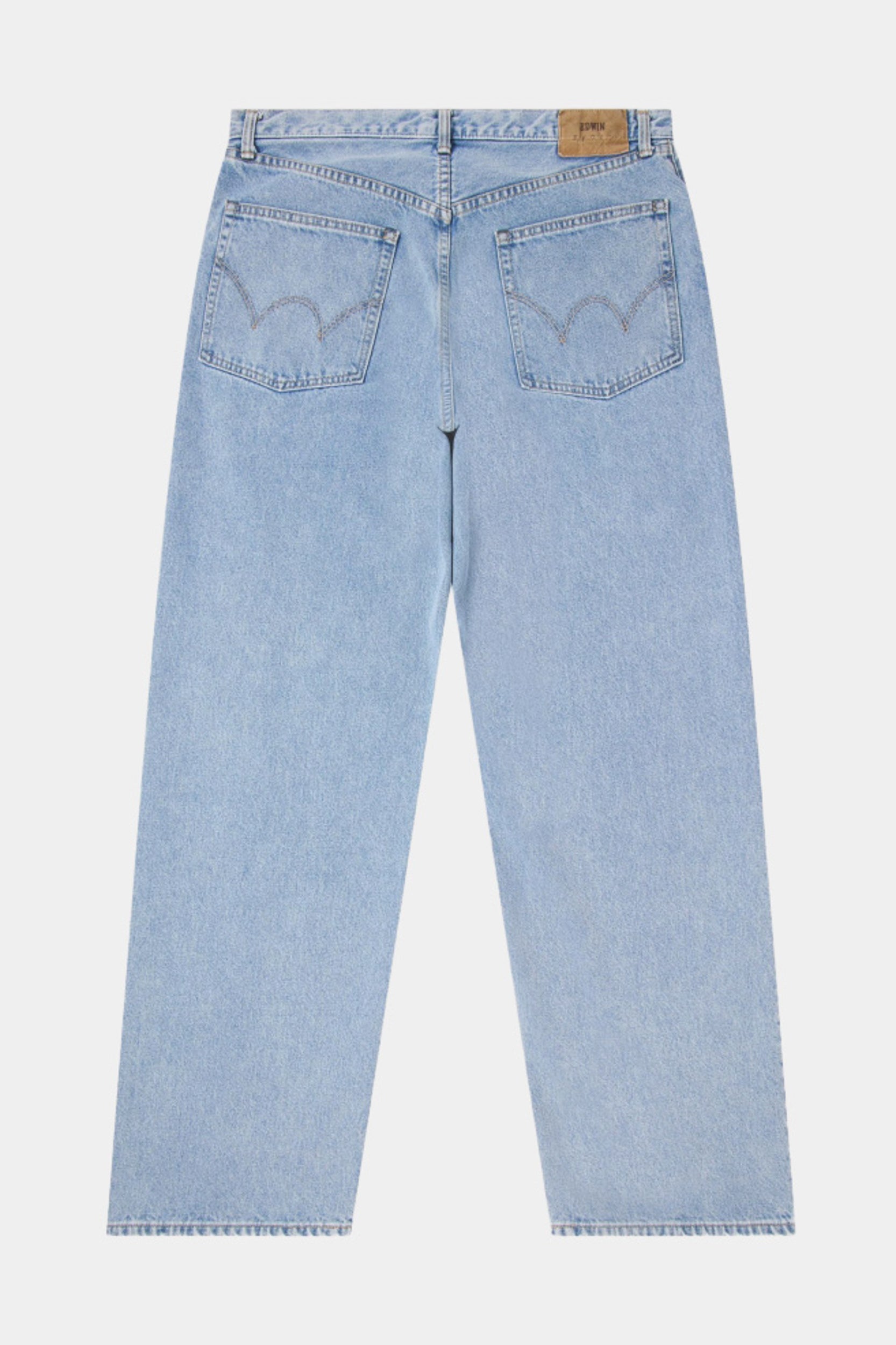 WIDE PANT - Blue light used kaihara