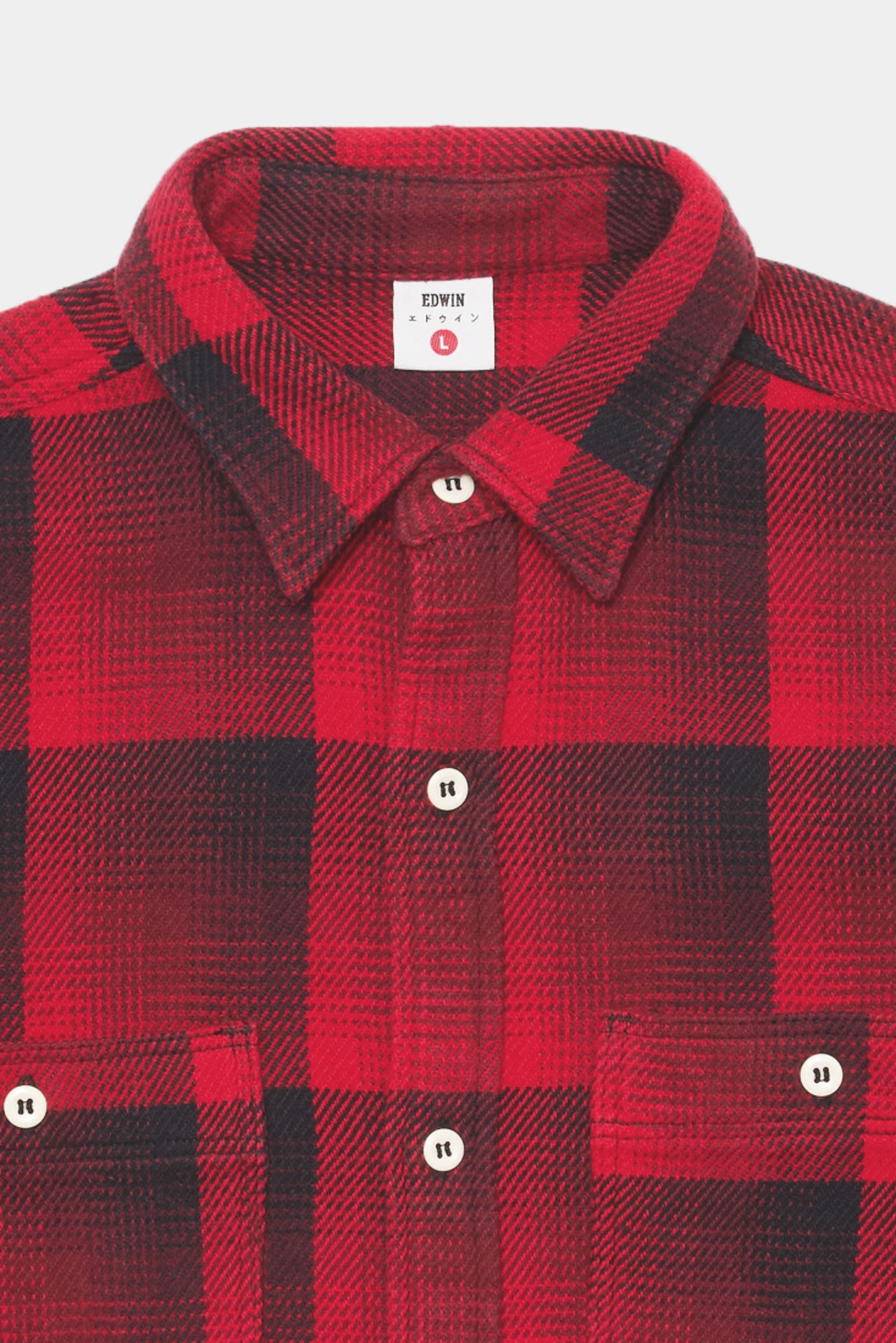 WORK SHIRT - Red Garment Wash
