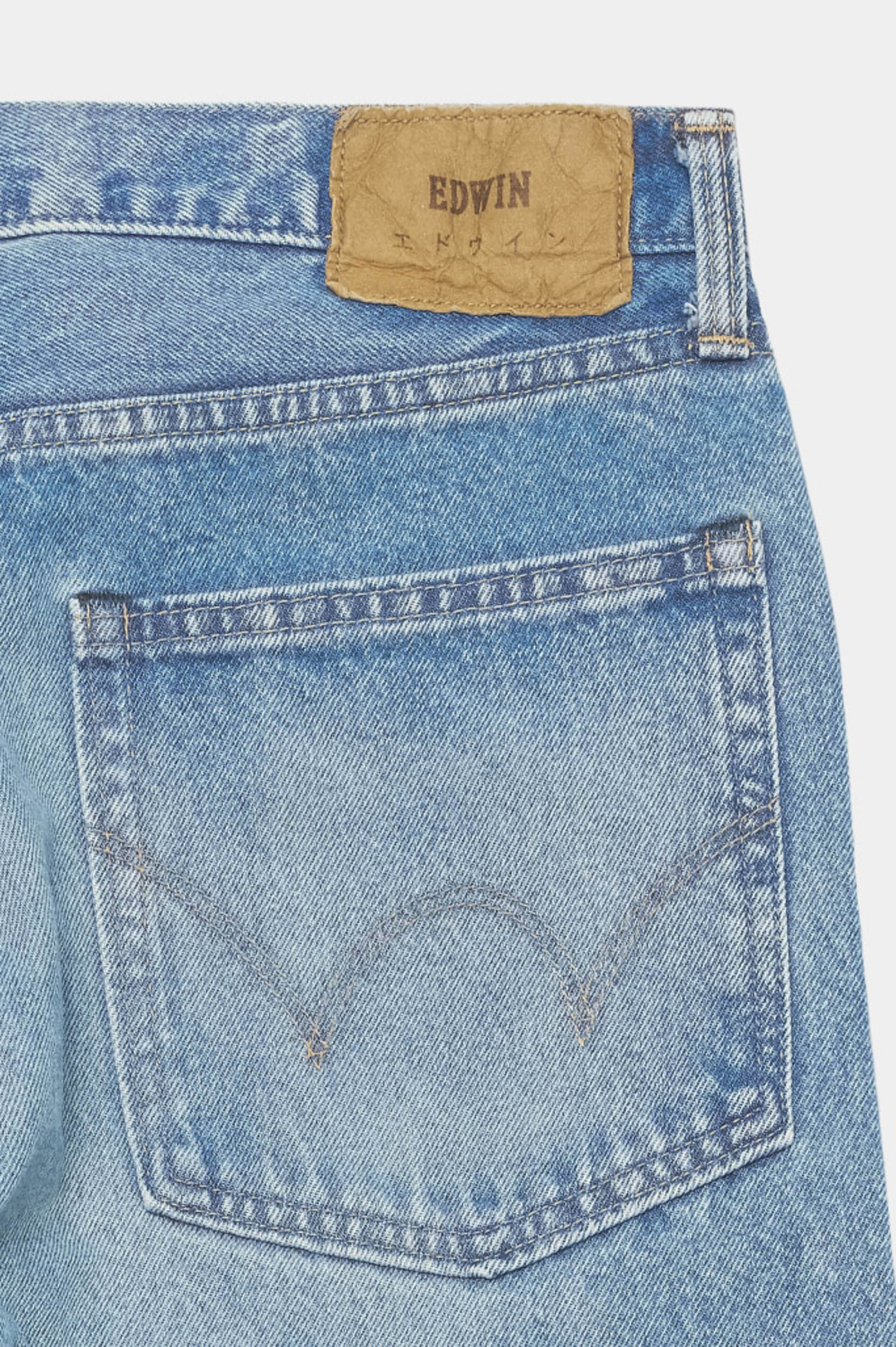 LOOSE FIT - Blue mid light used kaihara