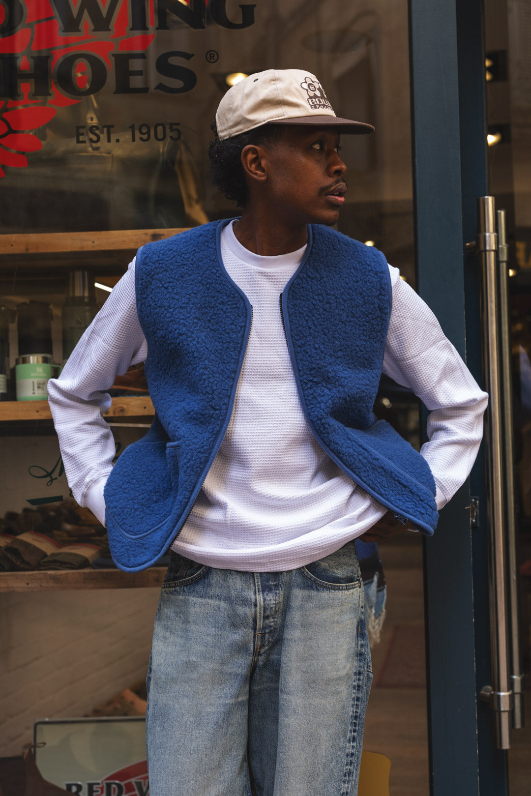 PEPITKO VEST - Deep blue