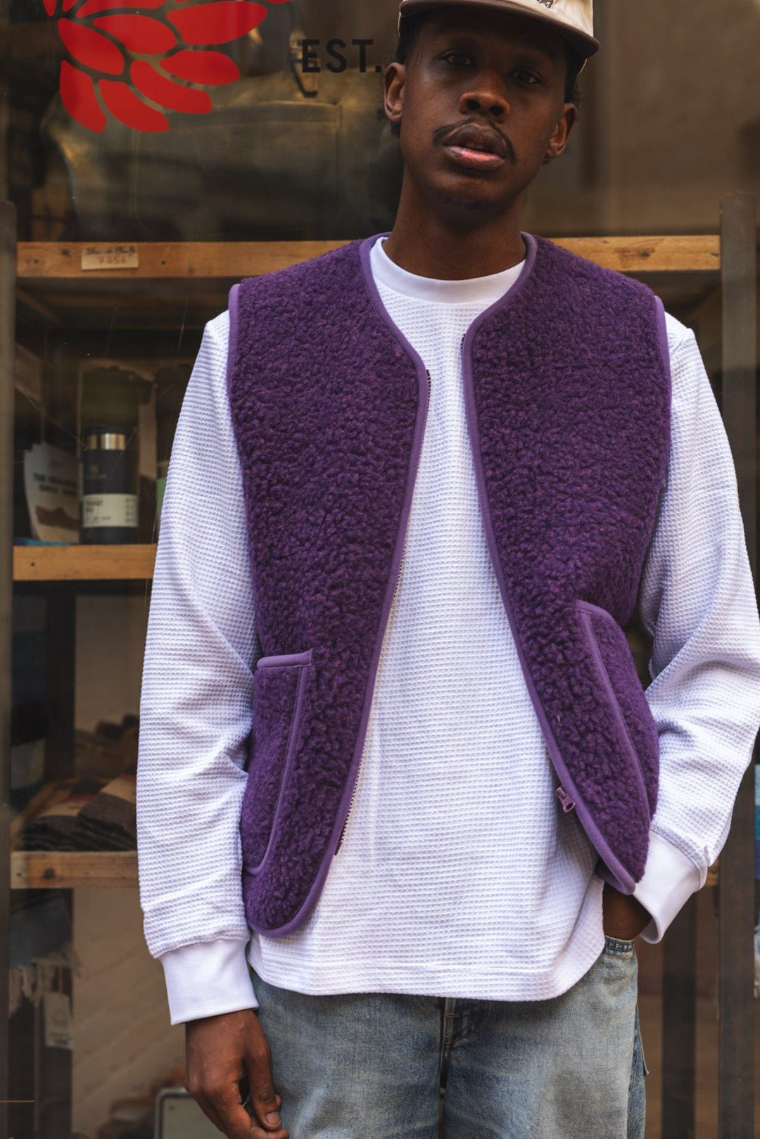 PEPITKO VEST - Violet
