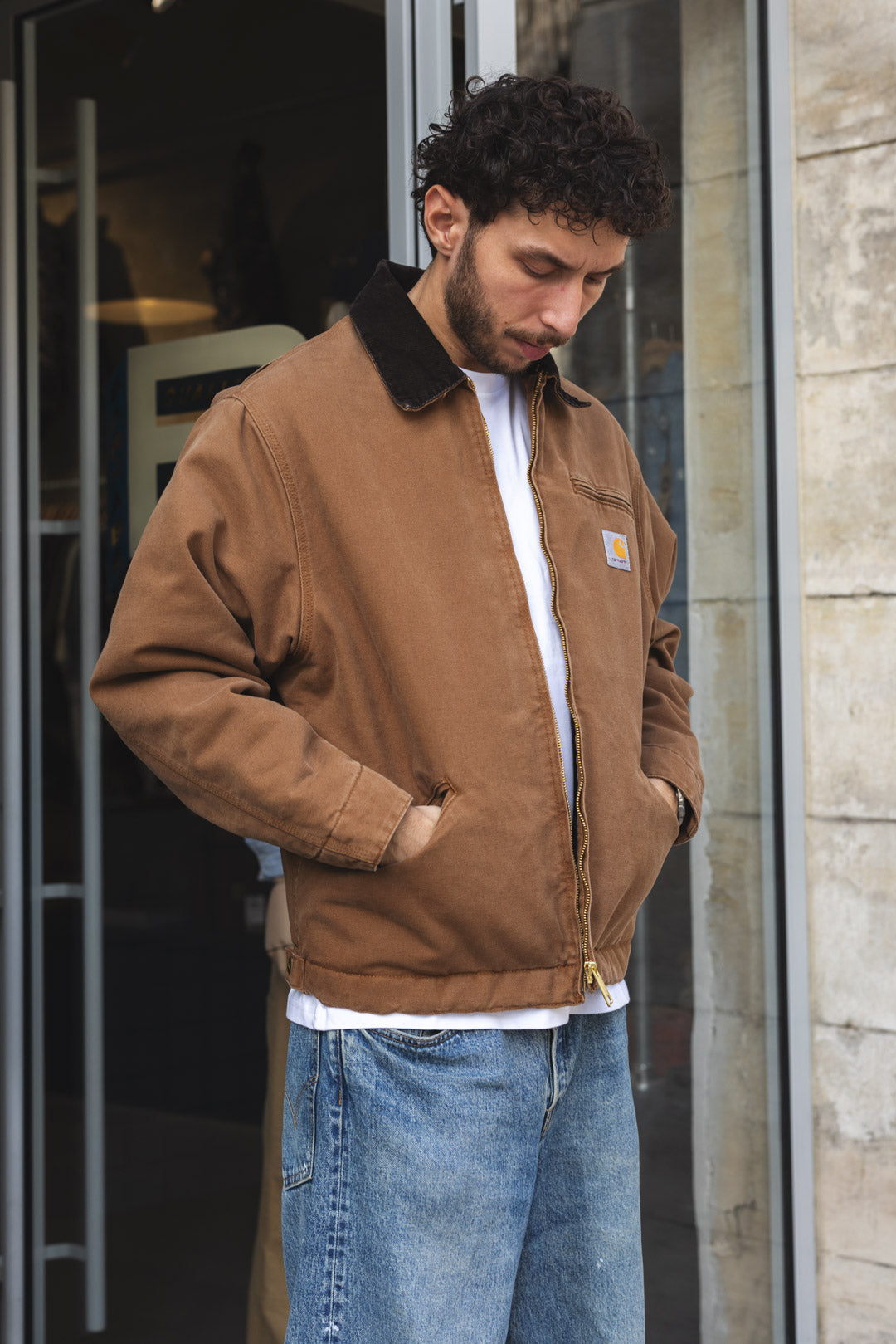 OG DETROIT JACKET - WIP H Brown / Tobacco - Stone canvas