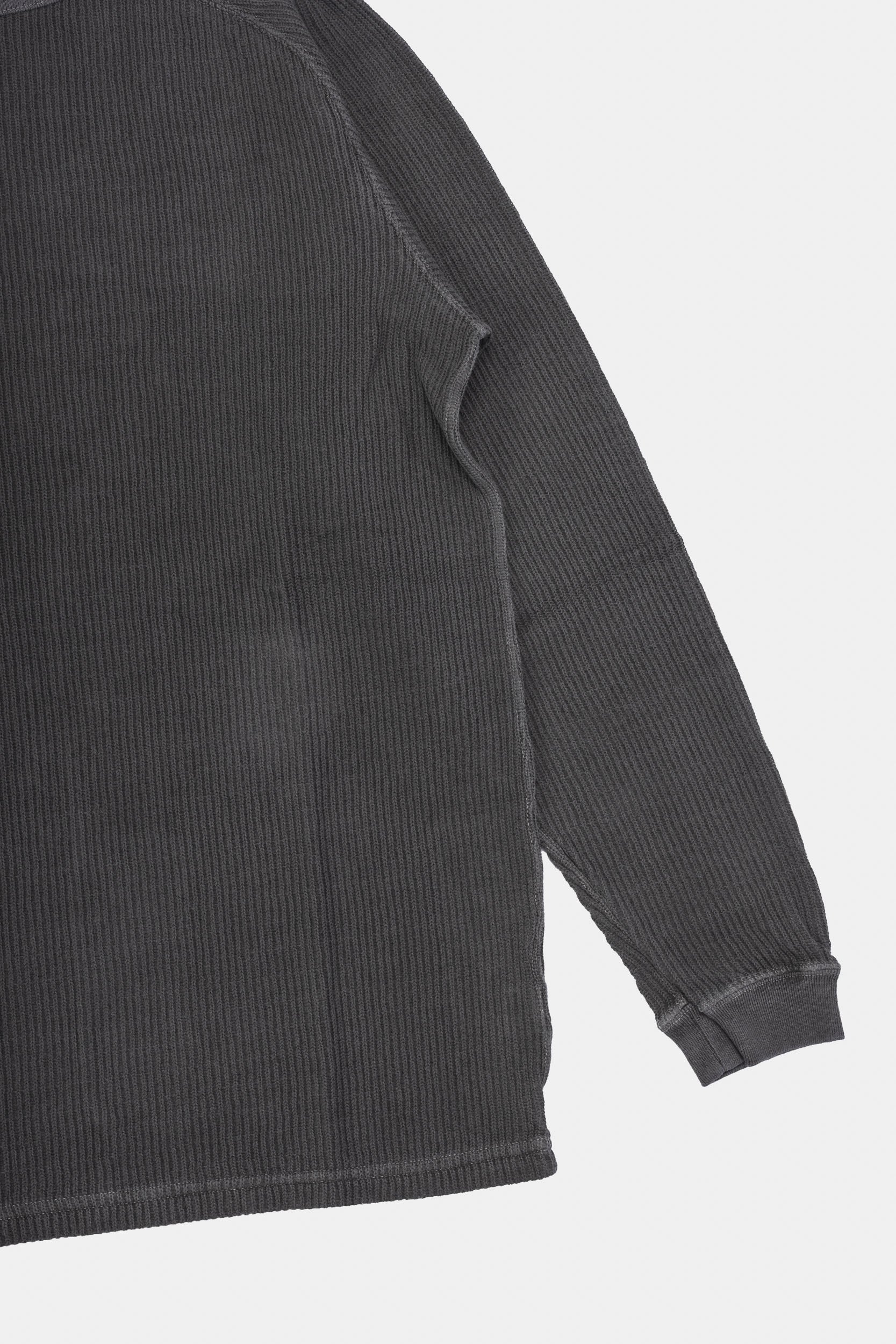 LS RIB KNIT - P-Black