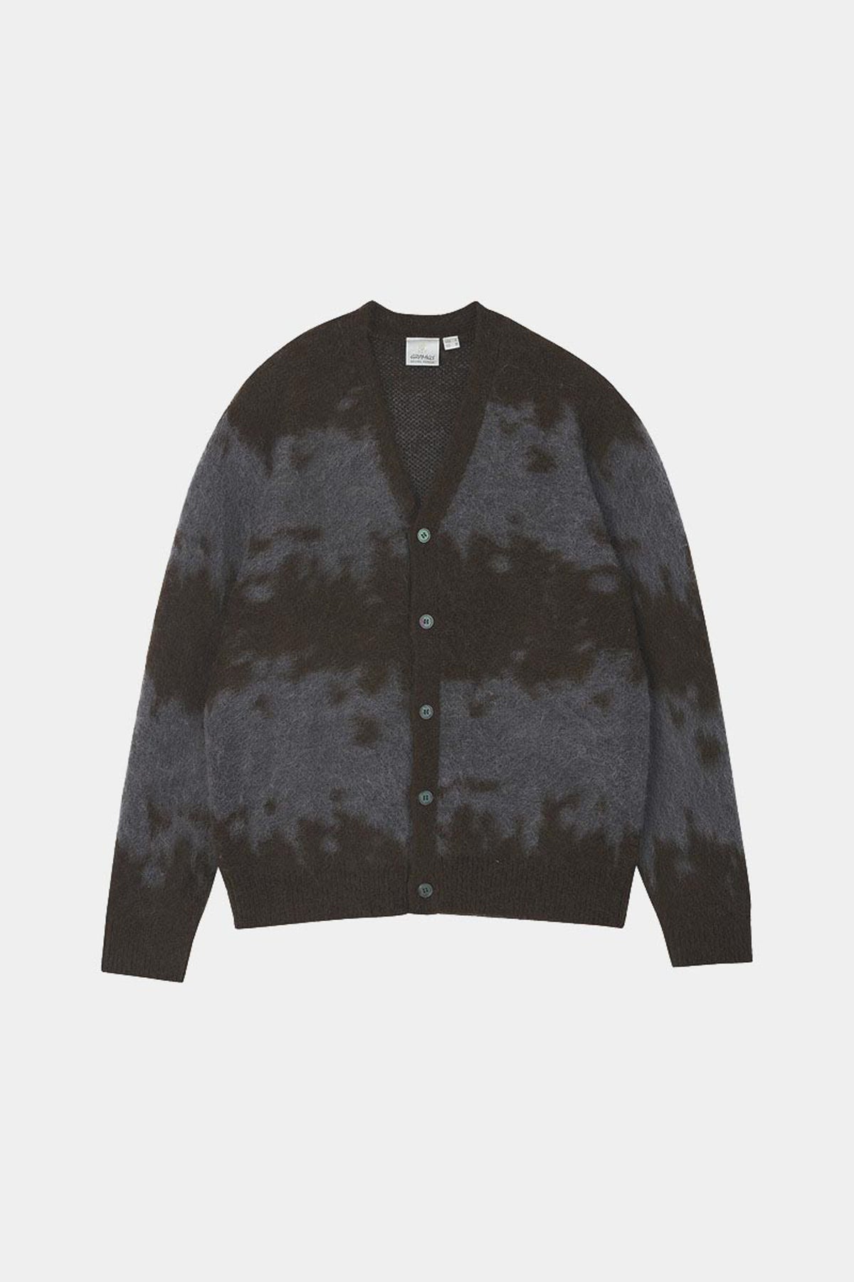 MOHAIR SPLATTER CARDIGAN - Slate splatter