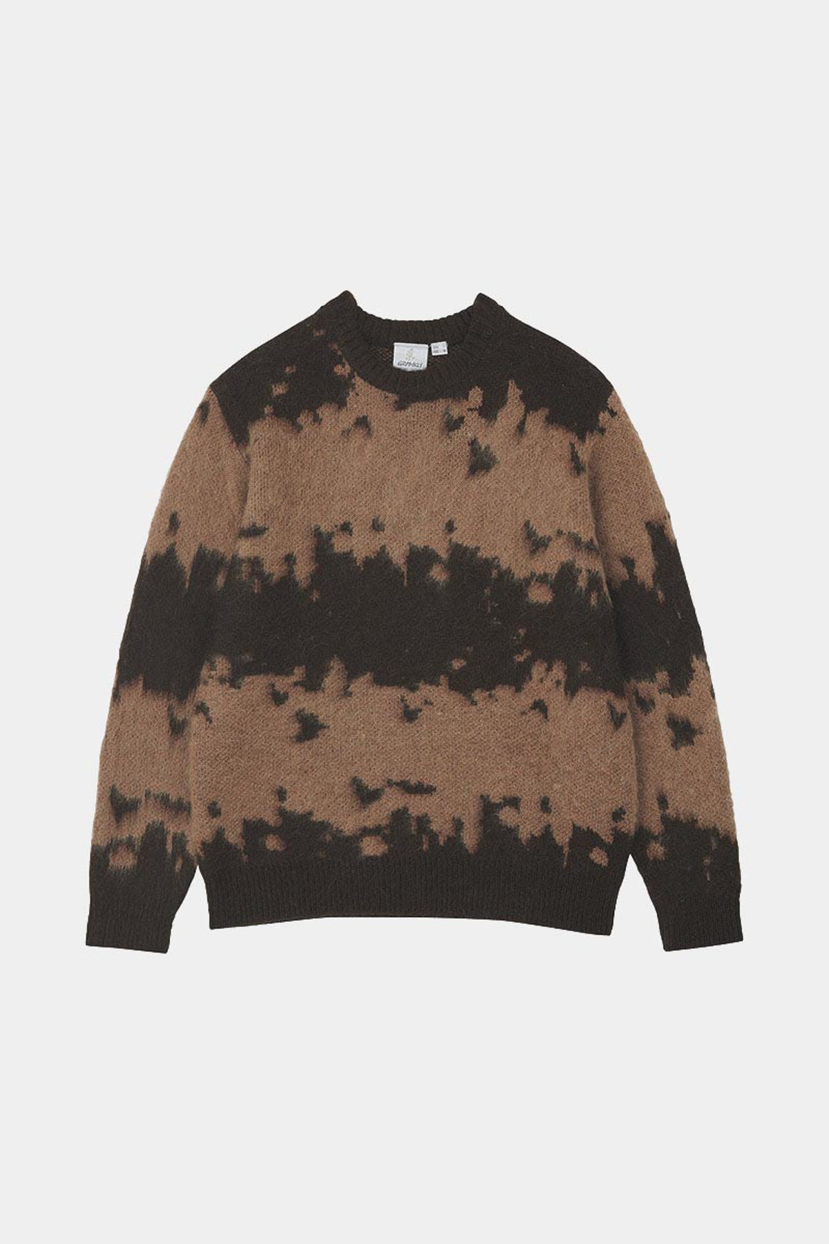 MOHAIR SPLATTER SWEATER - Taupe splatter