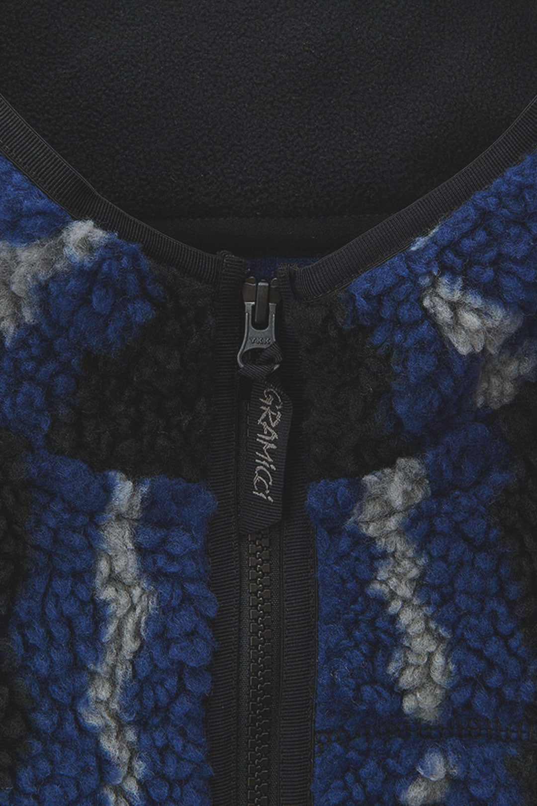 RIPPLE SHERPA JACKET - Navy Ripple