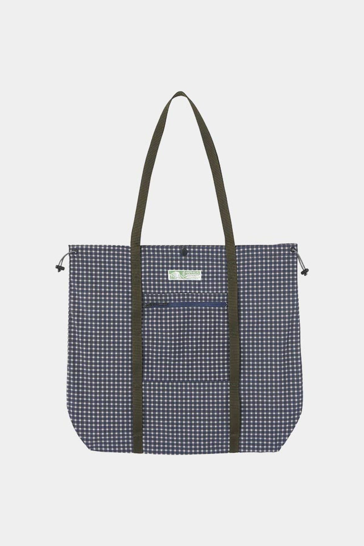 UTILITY TOTE BAG - Navy check