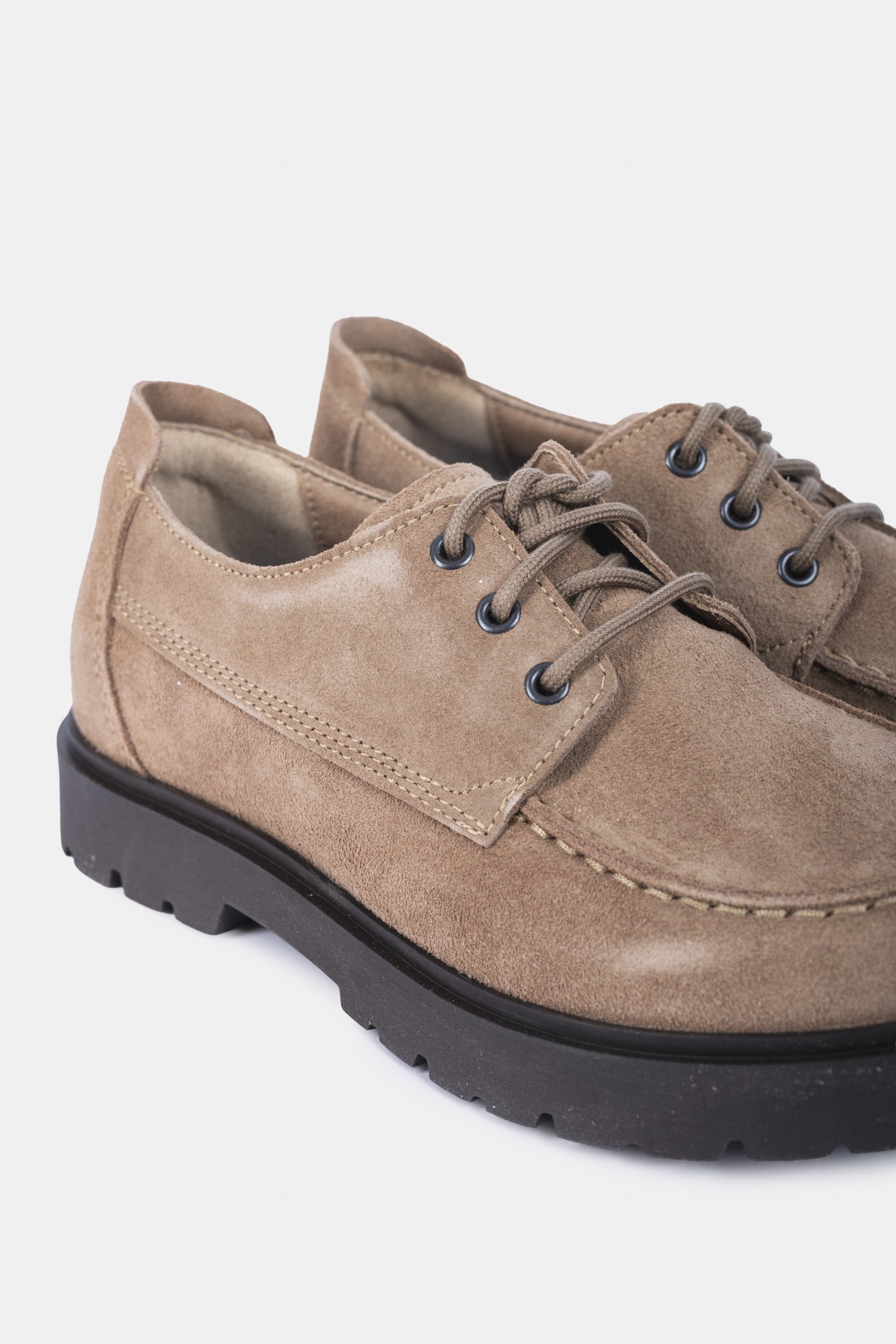 HIGHWOOD MOC LACE LOW - Gray taupe