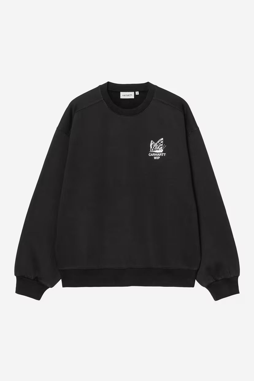 HOURGLASS SWEAT - Black - Stone washed