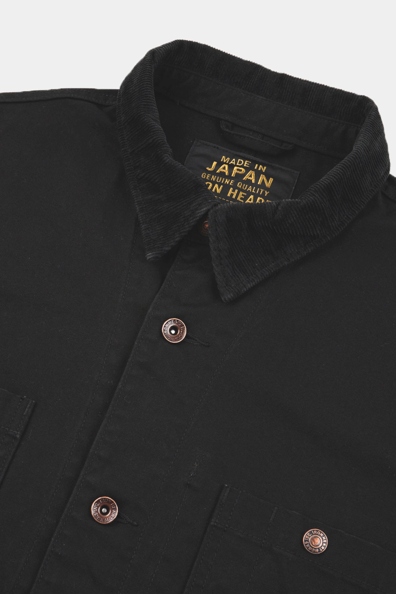 DUCK CHORE JACKET 10oz KURASHIKIZONE - Black