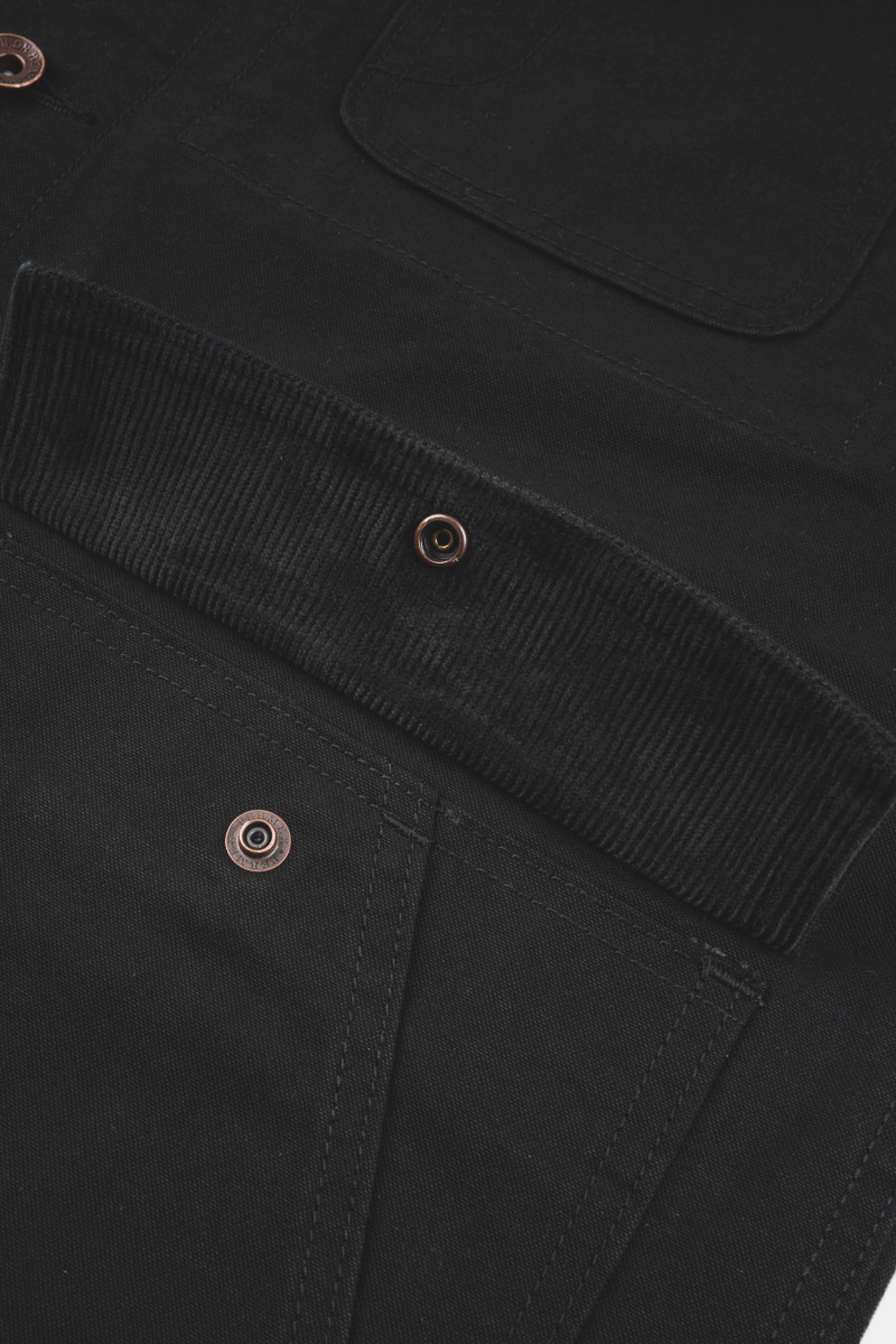 DUCK CHORE JACKET 10oz KURASHIKIZONE - Black