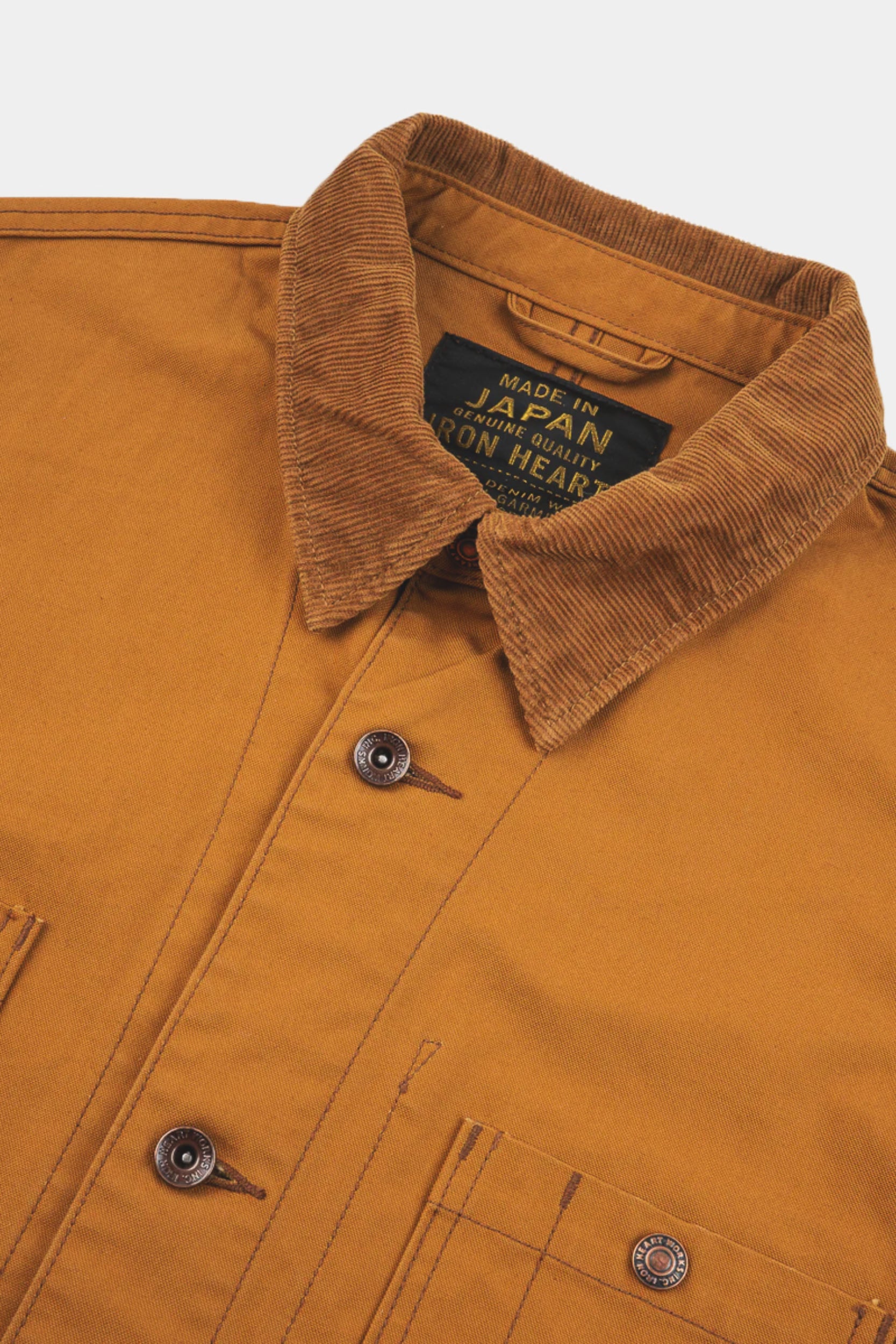 DUCK CHORE JACKET 10oz KURASHIKIZONE - Brown