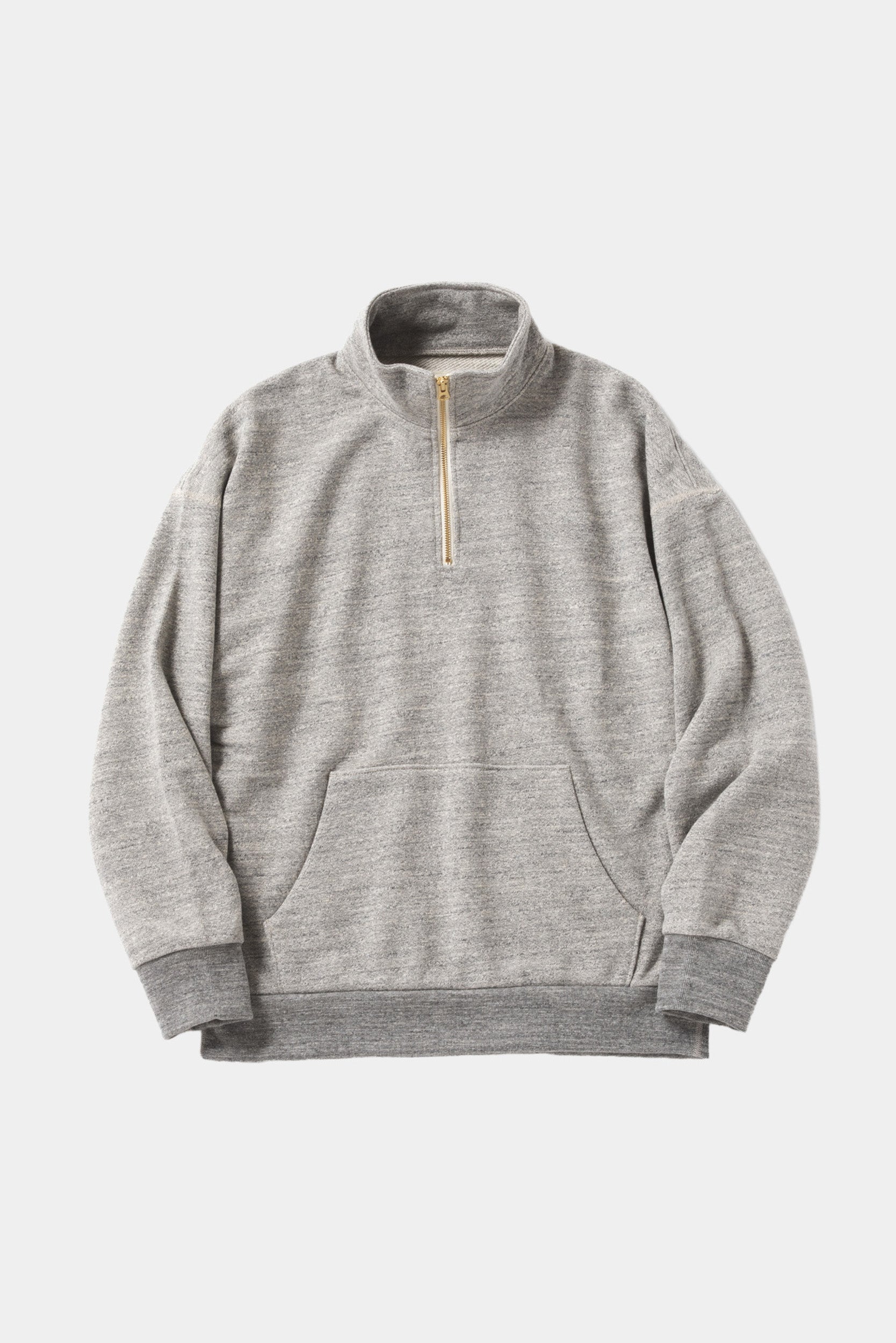 GG HALF ZIP SWEATSHIRT - Heather Gray – Barnabe