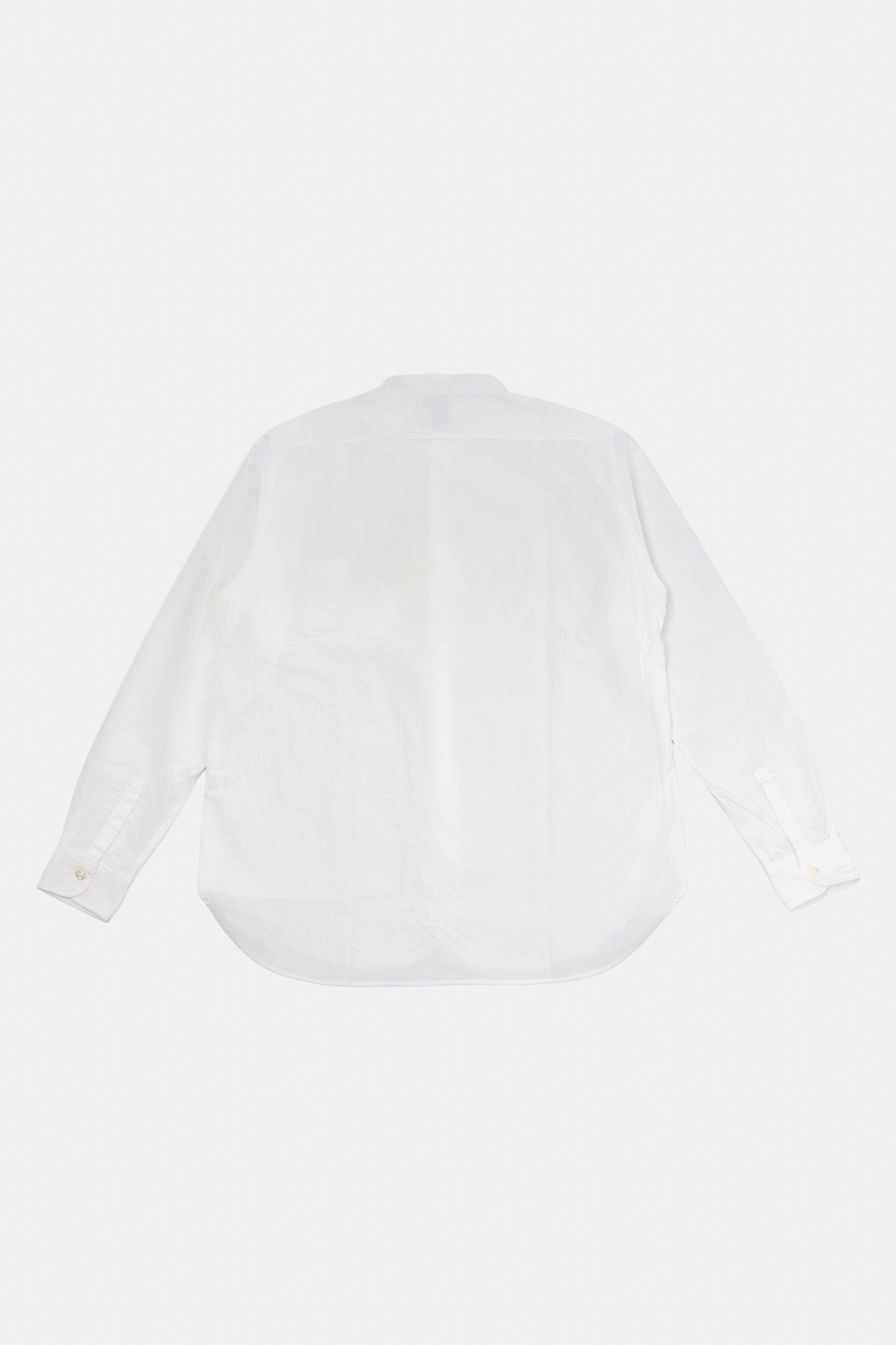 BAND COLLAR SHIRT - White