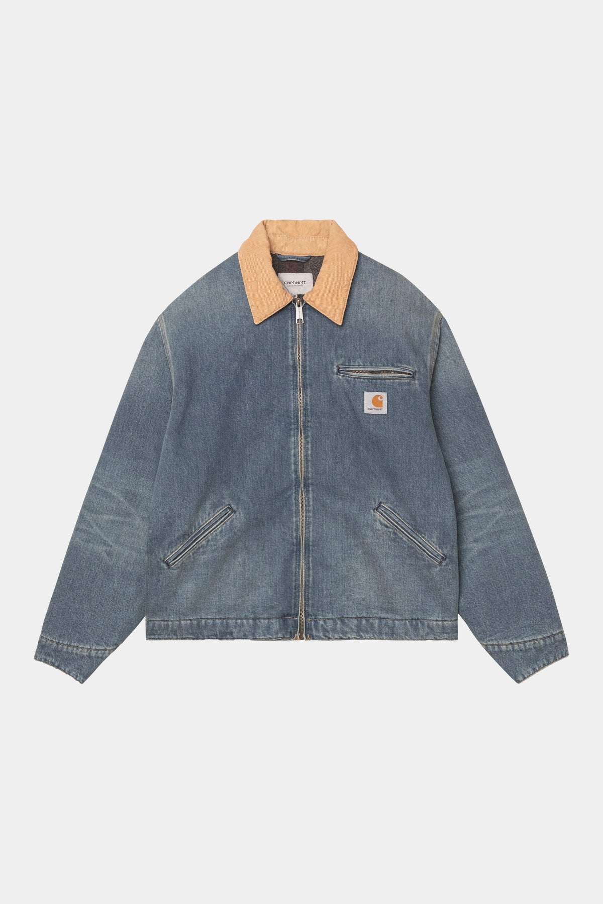 OG DETROIT JACKET - Blue / Dusty H Brown - Old used wash