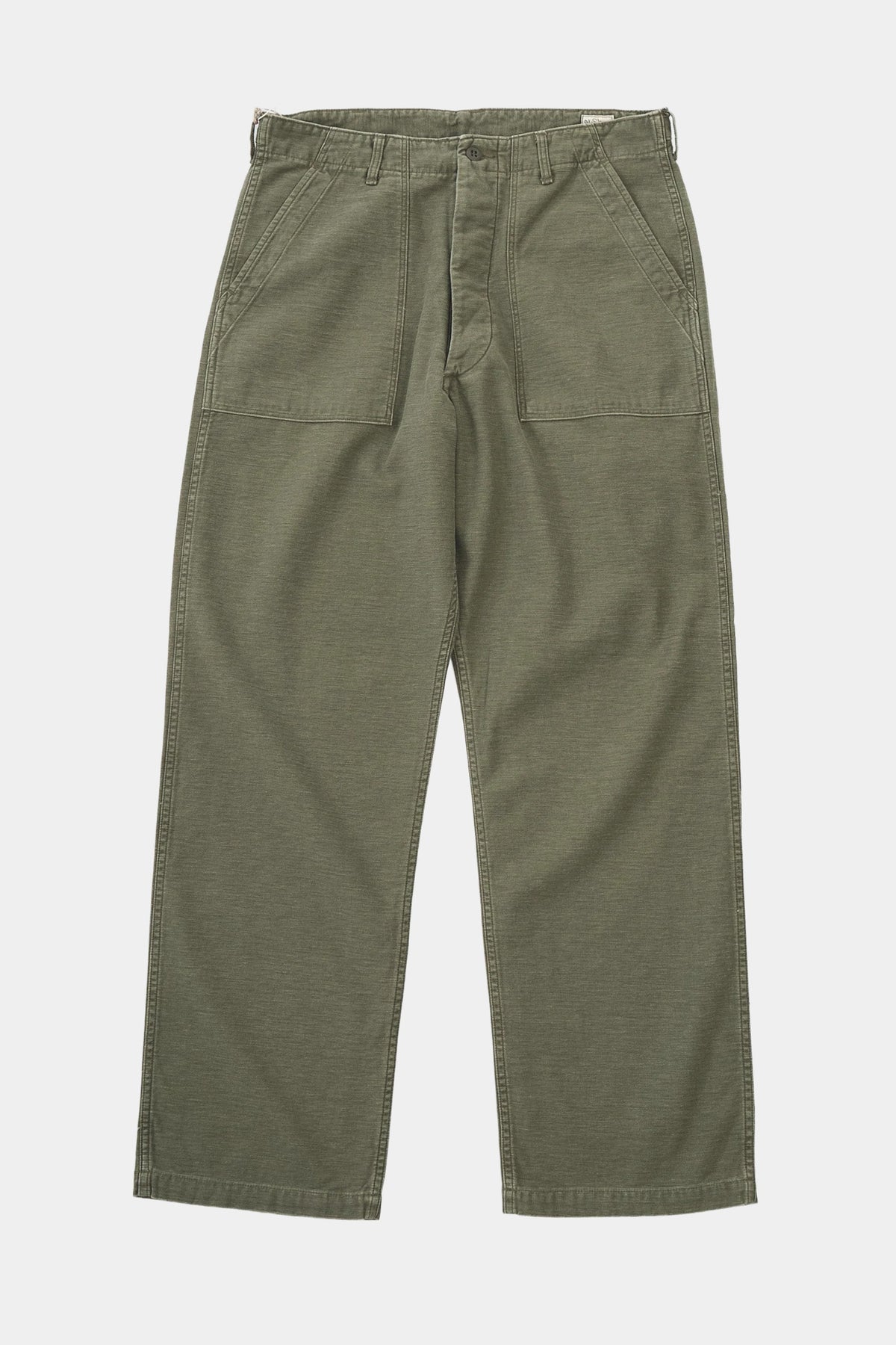 REAL USED WASH VINTAGE FIT FATIGUE PANT - Dark Olive Stone