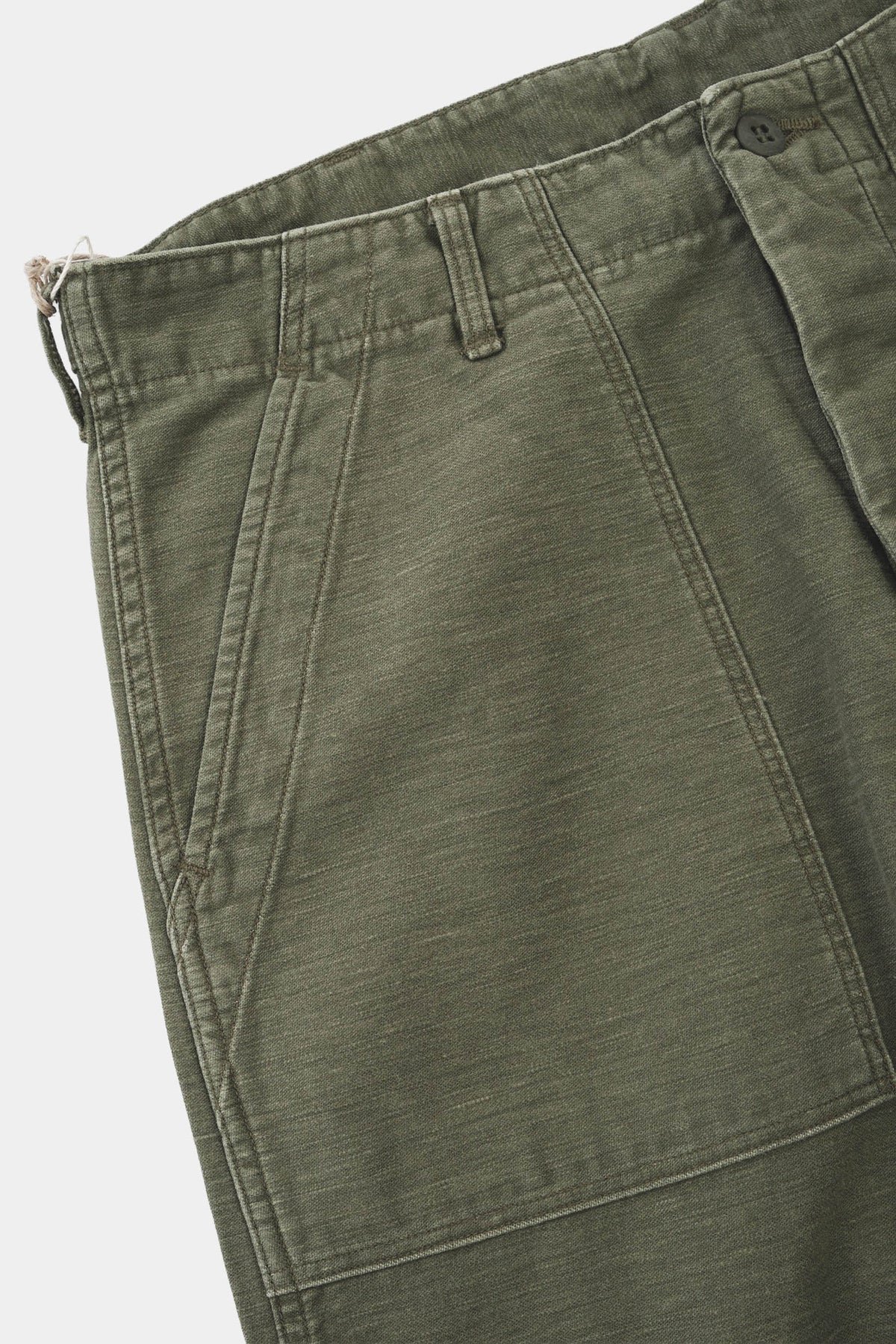 REAL USED WASH VINTAGE FIT FATIGUE PANT - Dark Olive Stone