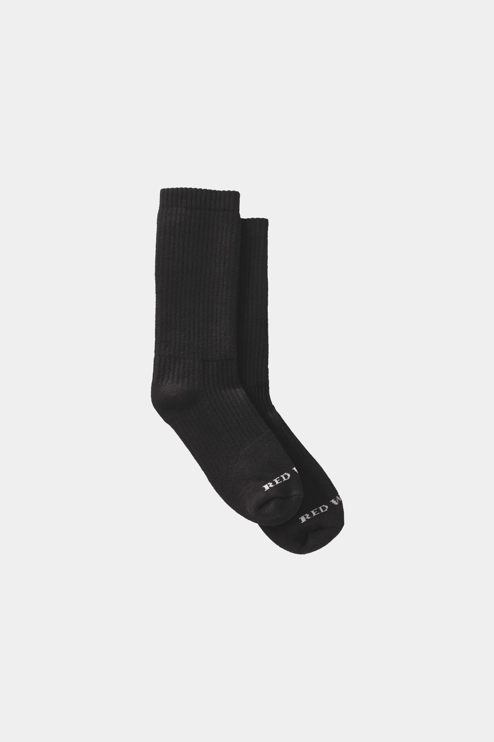 CUSHION CREW SOCKS - Black