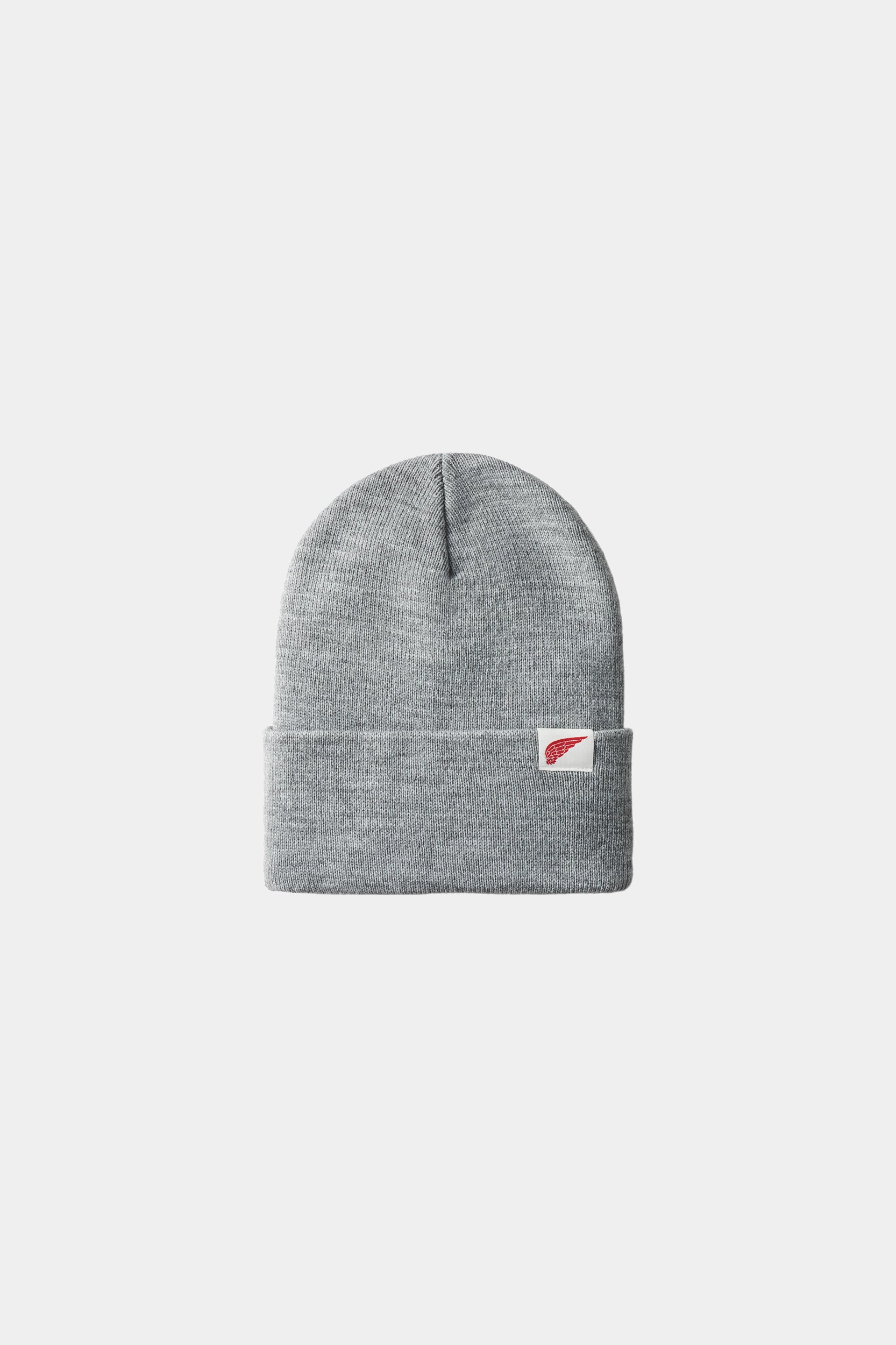 LOGO KNIT BEANIE - Light Gray