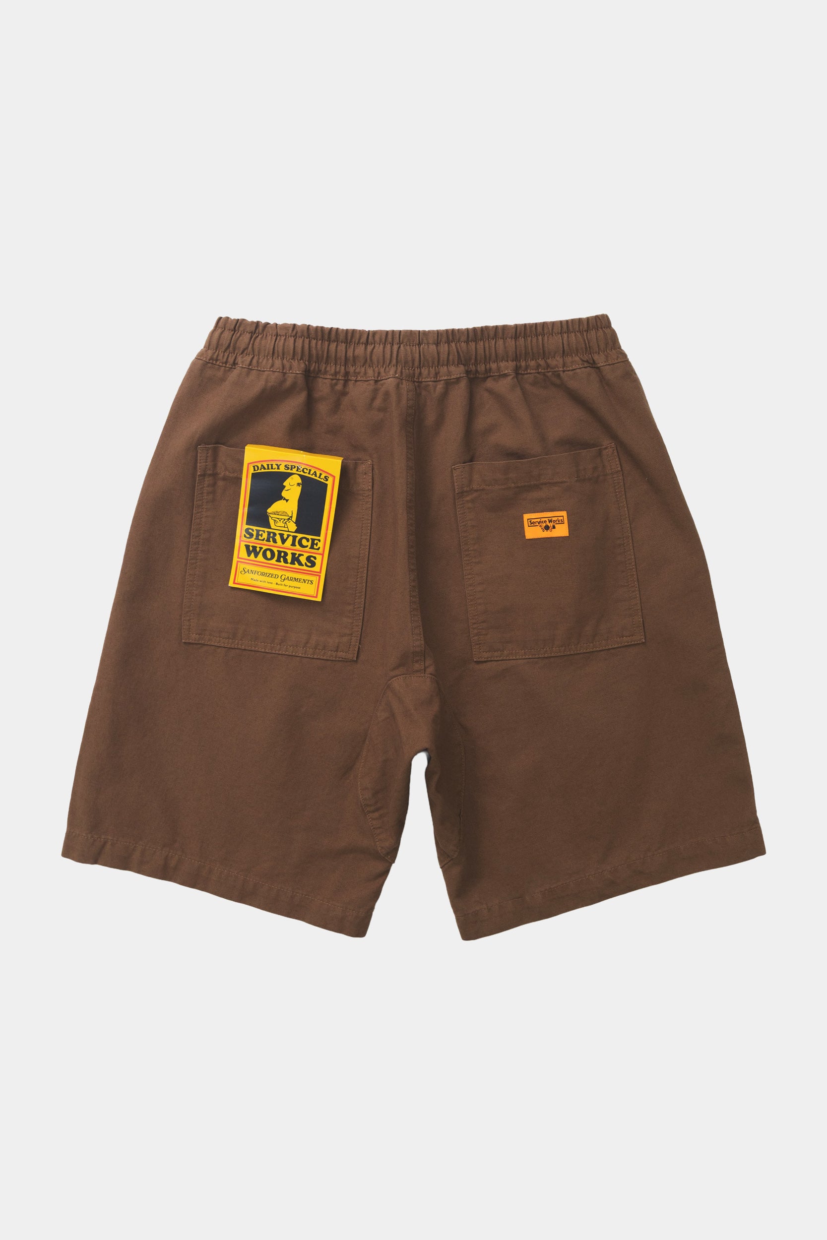 CANVAS CHEF SHORT - Bark