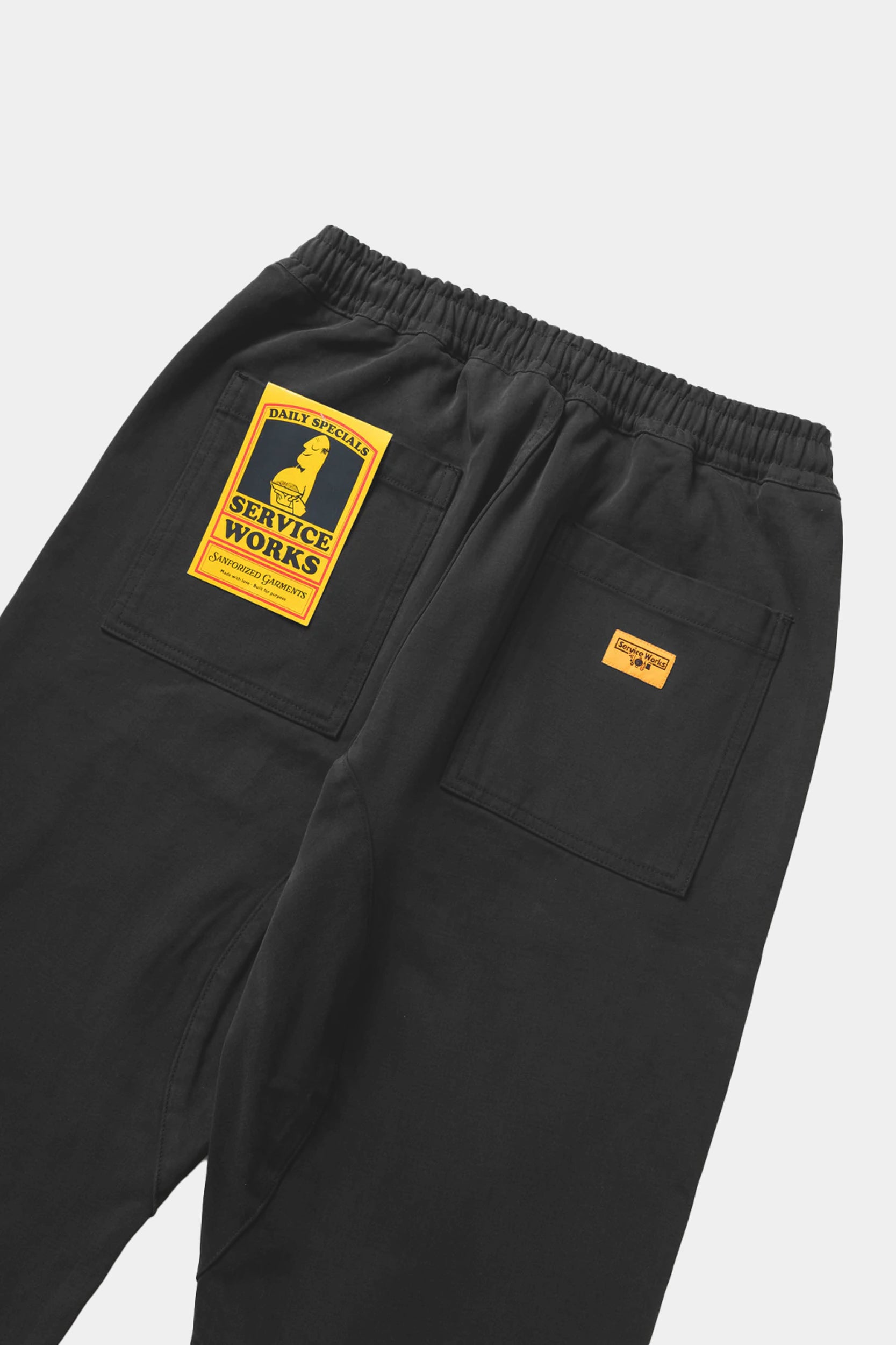 MOLESKIN CHEF PANTS - Black