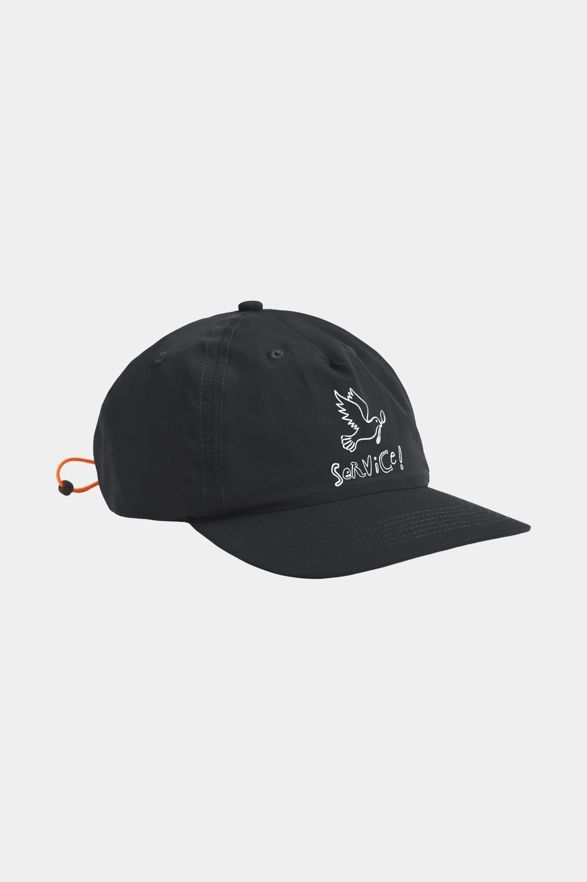 NYLON DOVE CAP - Black