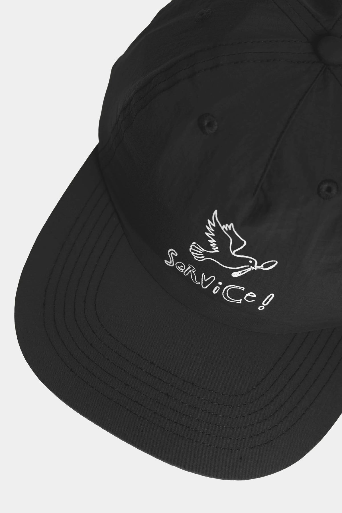 NYLON DOVE CAP - Black