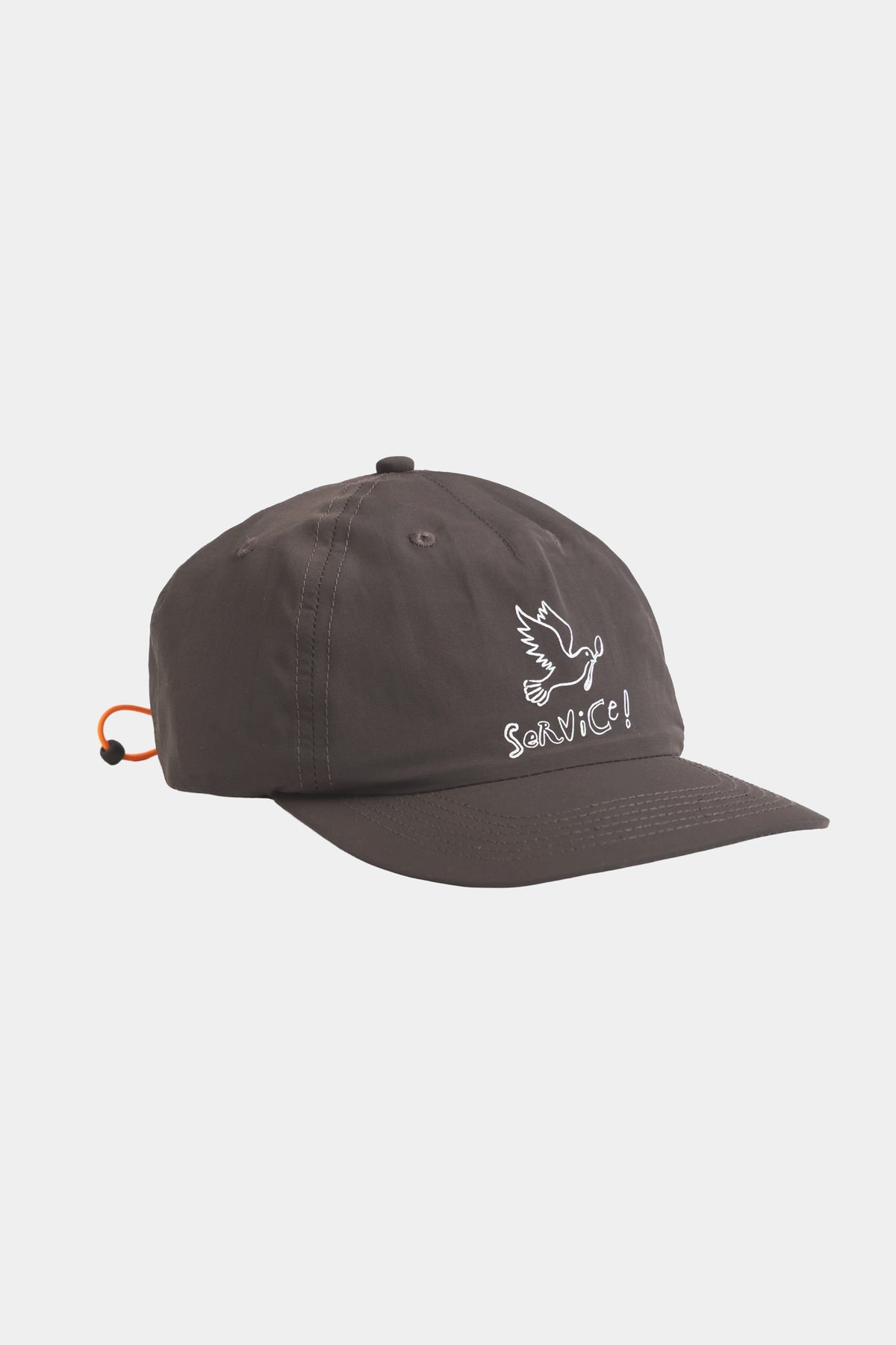 NYLON DOVE CAP - Brown