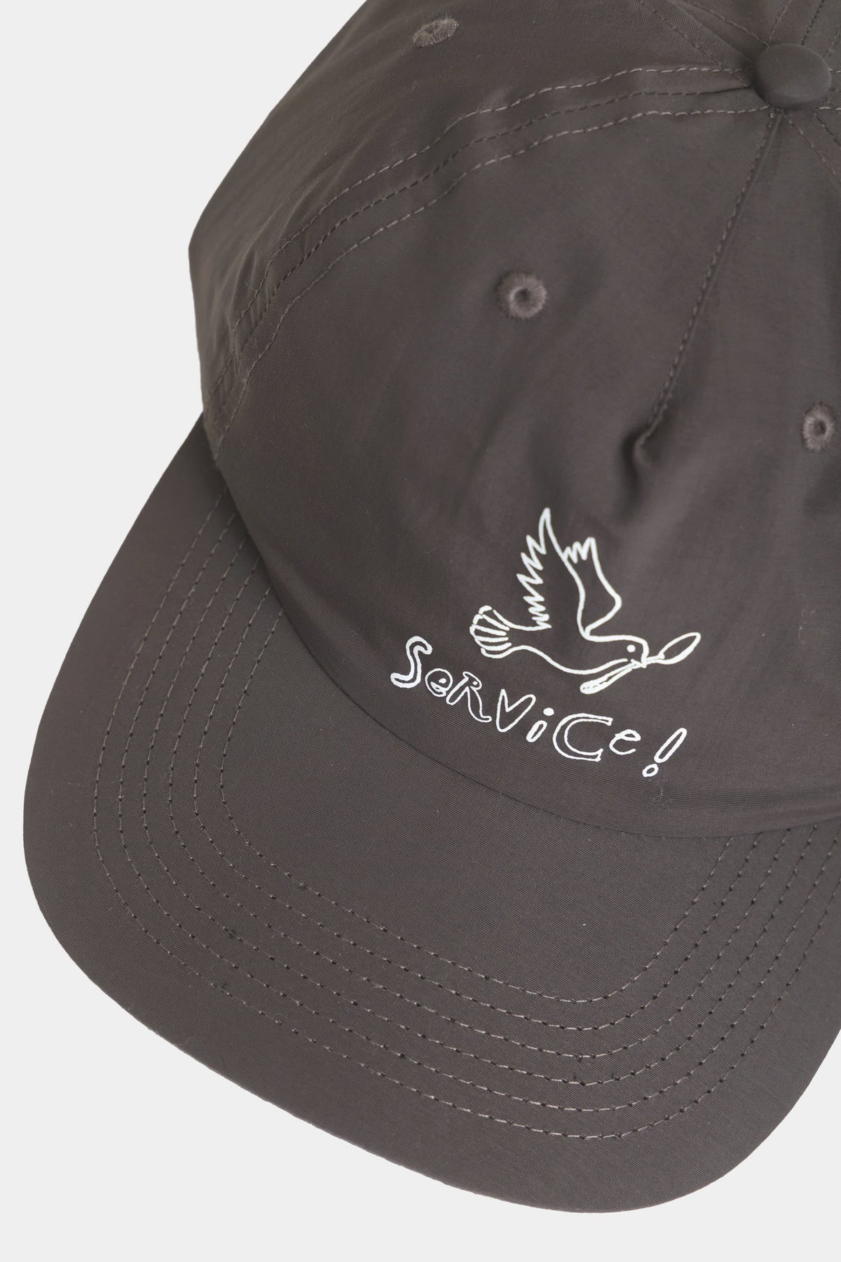NYLON DOVE CAP - Brown