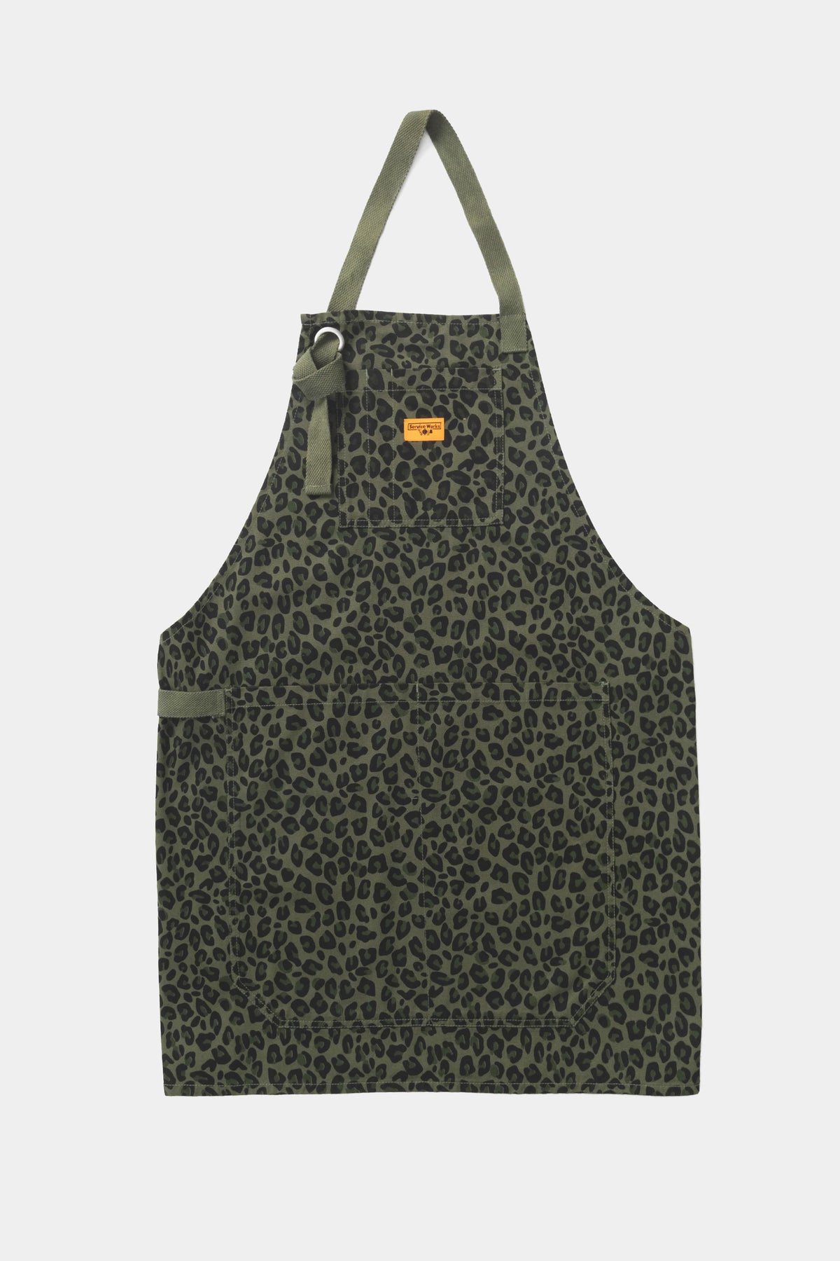 TABLIER À MOTIFS - Léopard vert