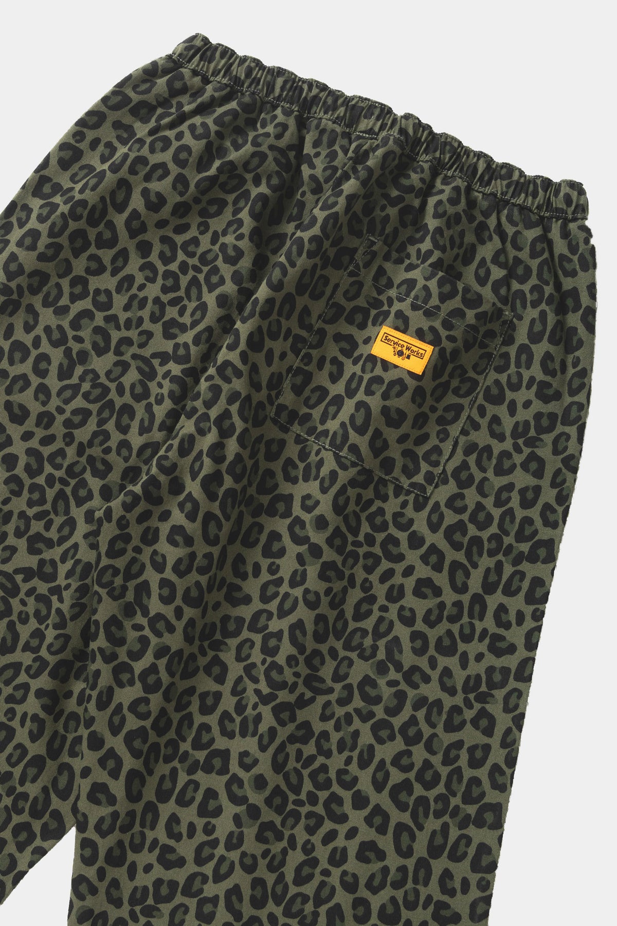 PATTERNED EASY CHEF PANT - Green Leopard