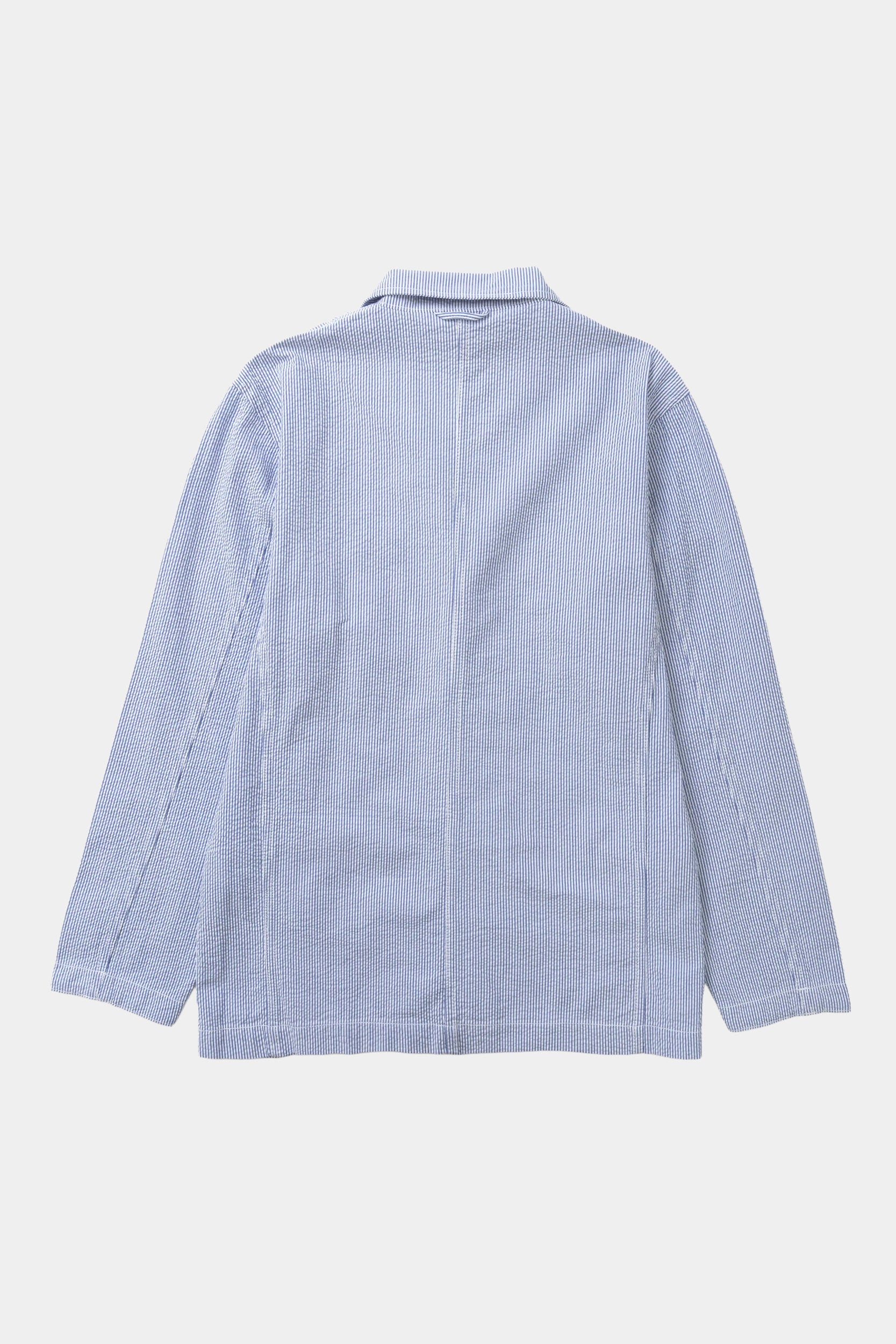 SEERSUCKER SERVER SUIT JACKET - Navy stripe