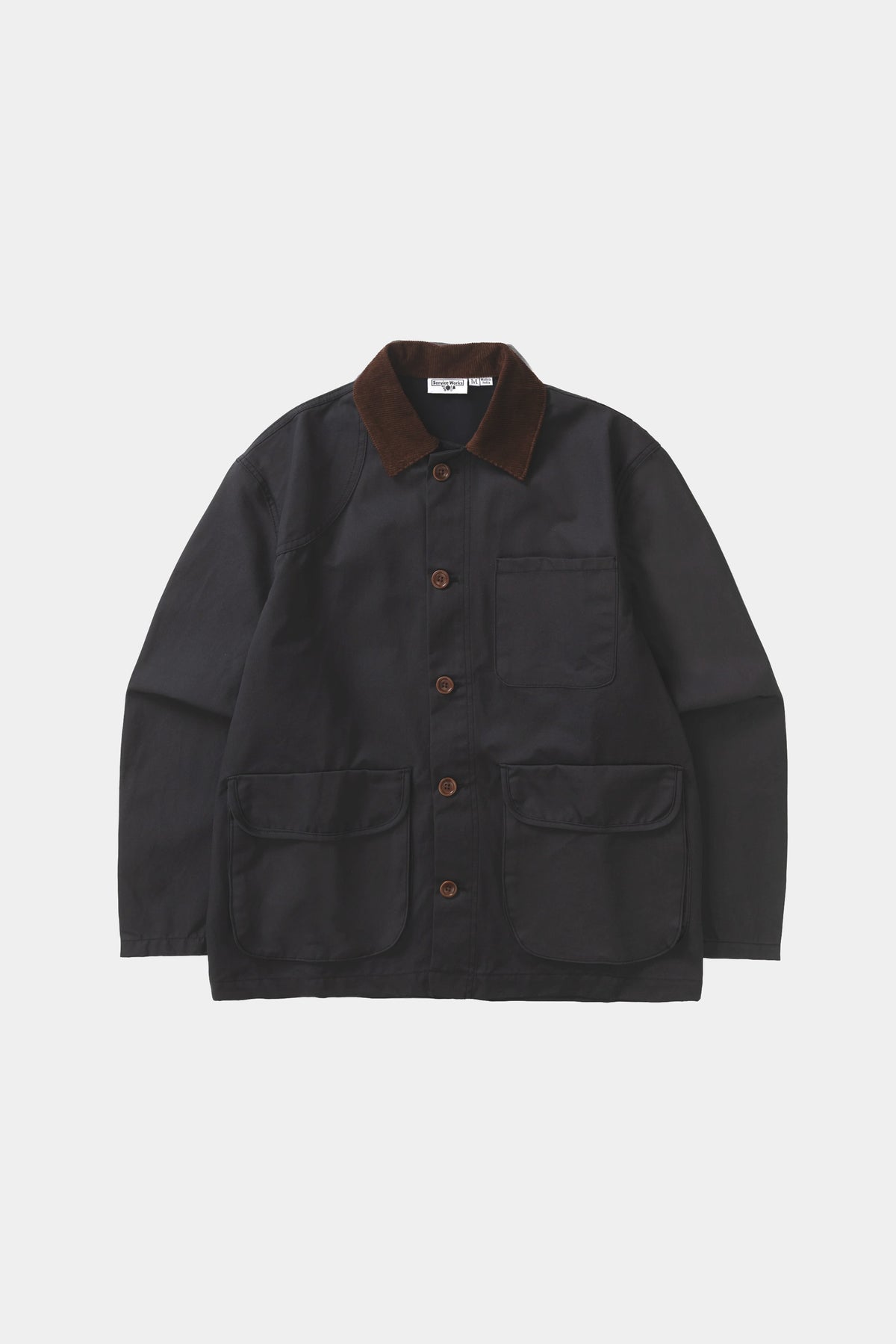 WAXED BARN COAT - Black