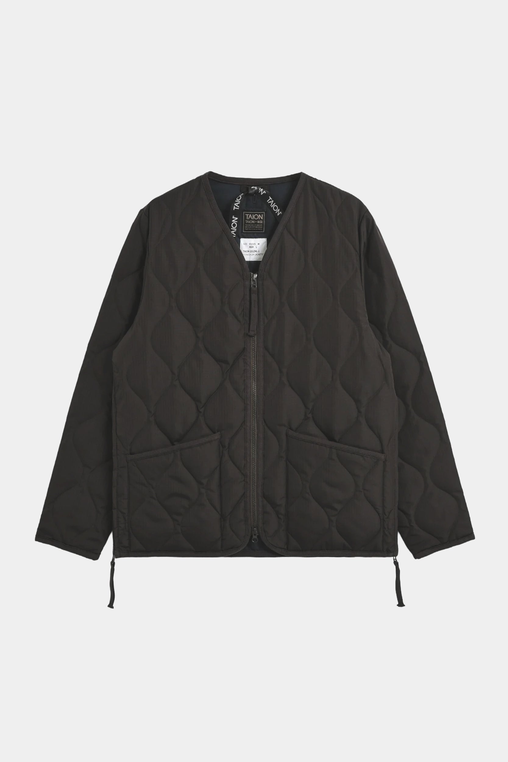 MILITARY ZIP DOWN RS JACKET - Dark choco
