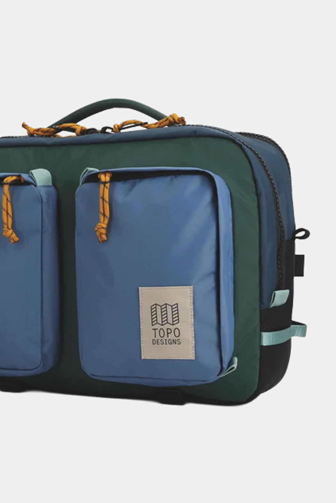 GLOBAL BRIEFCASE - Stone blue/forest
