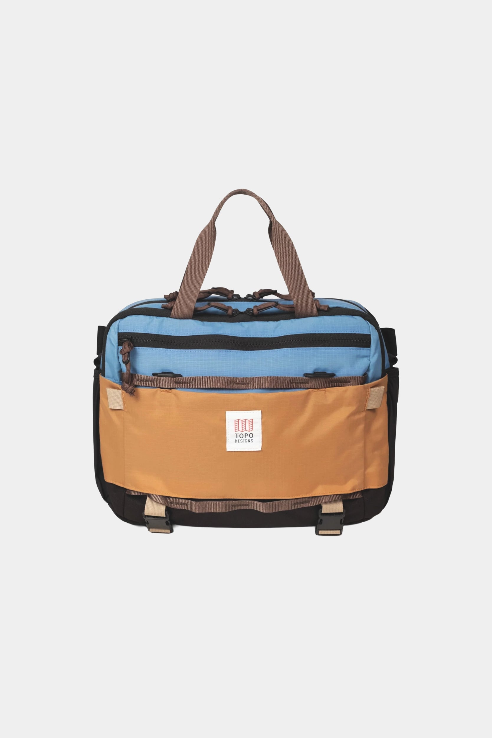 MOUNTAIN CROSS BAG - River blue/Brown oak