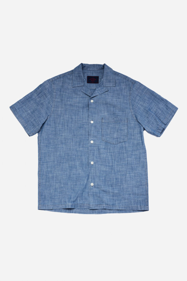 CHAMBRAY CAMP COLLAR
