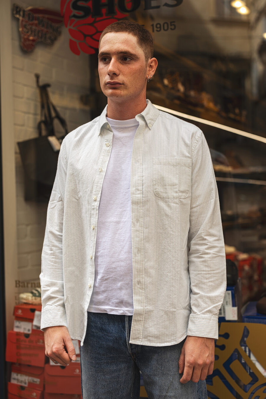 BRUSHED OXFORD STRIPE - Image 2